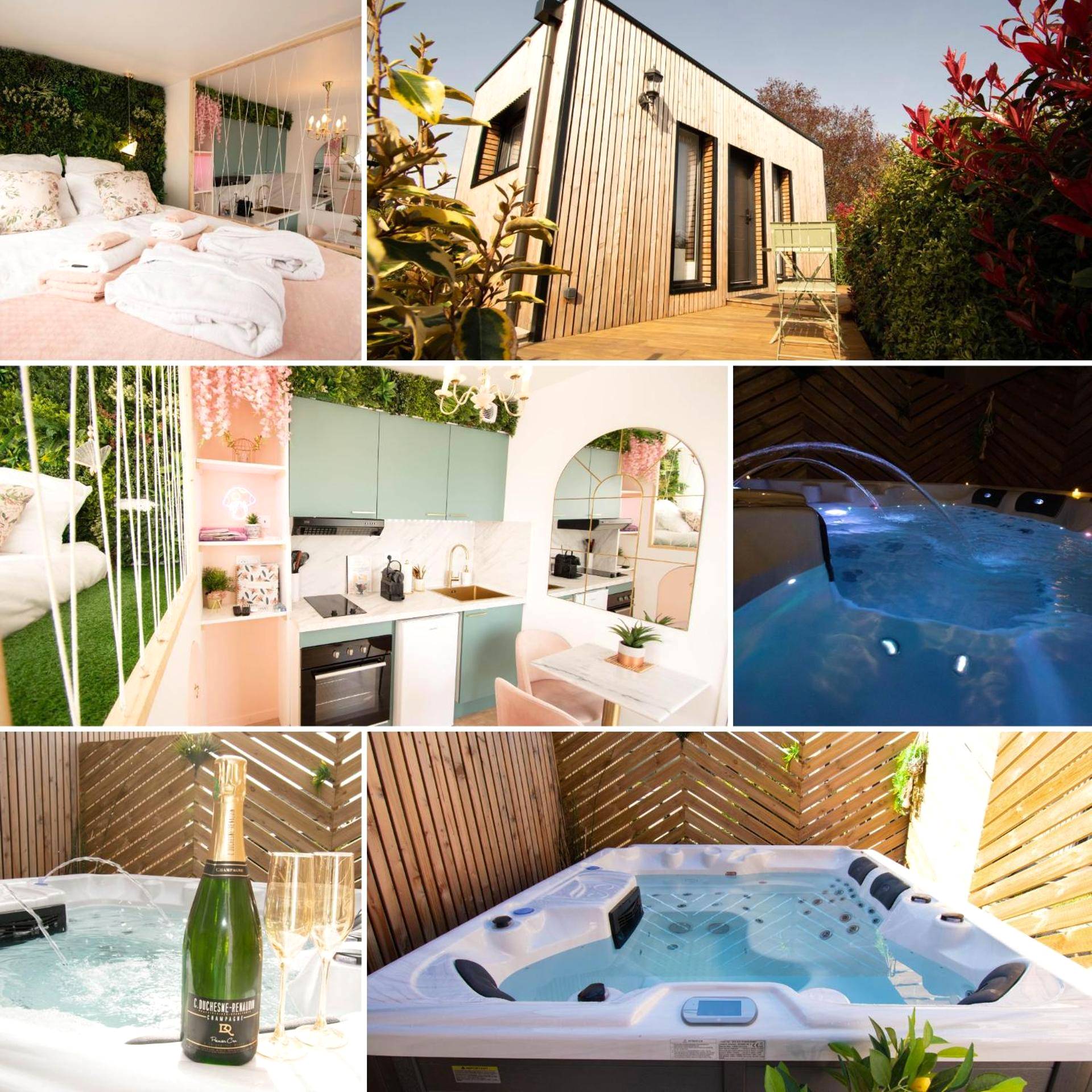 Vue du logement - Studio les 2 fées - Jacuzzi - Brocéliande