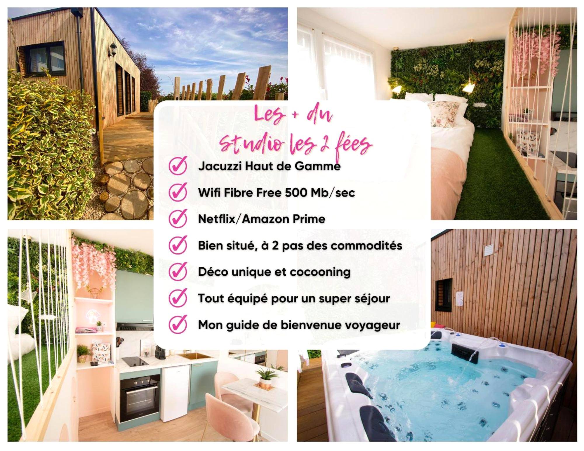 Vue du logement - Studio les 2 fées - Jacuzzi - Brocéliande