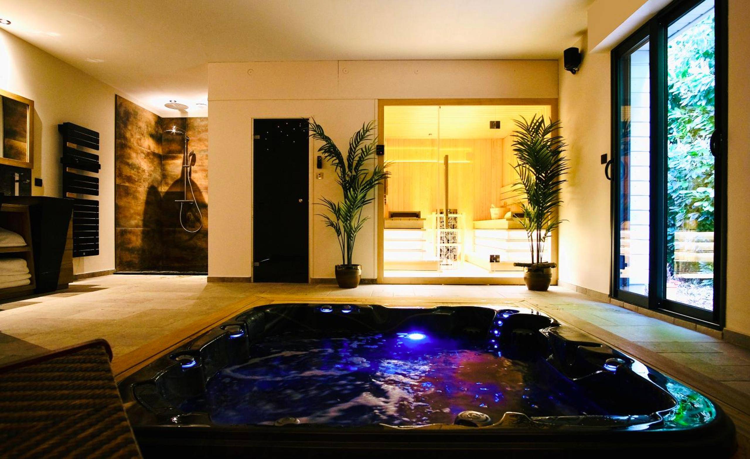 Vue interieure - L'ApothéOse, gîte bien - être avec jacuzzi, sauna, hammam