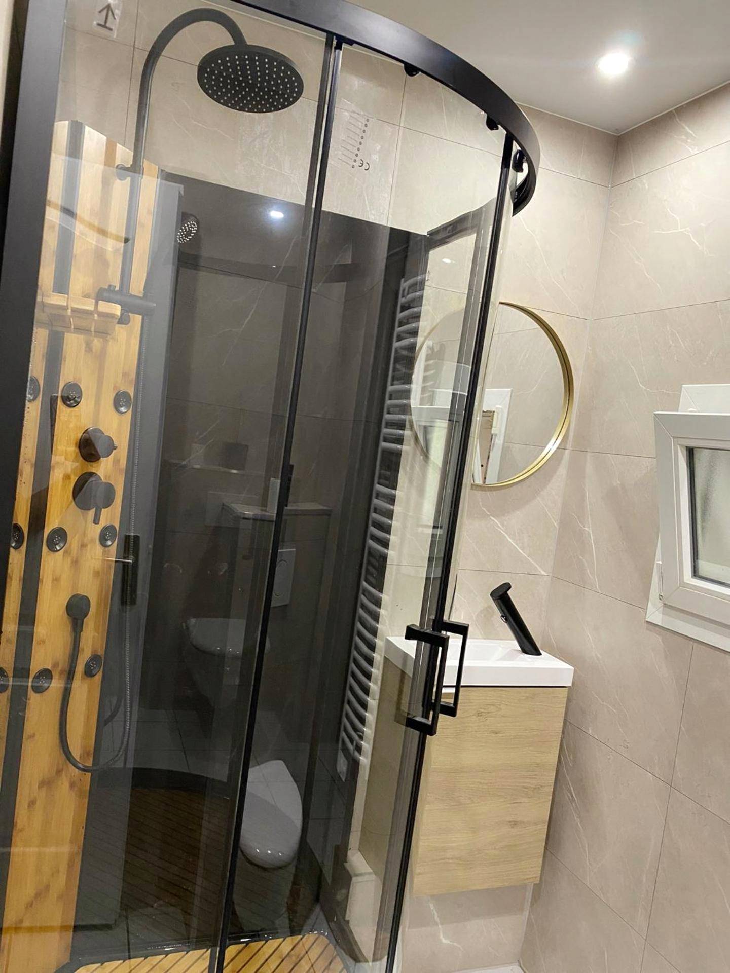 Douche à l'italienne et vasque moderne - L’appart [é] spa