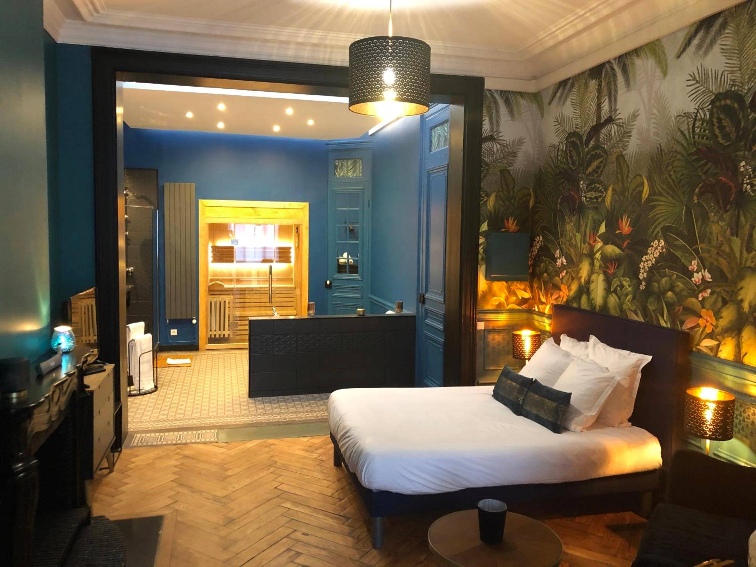 Vue d'ensemble de la chambre et du sauna - Le Ba Roc