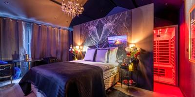 Chambre avec sauna infrarouge privatif - Balnéo, sauna et de nombreuses surprises