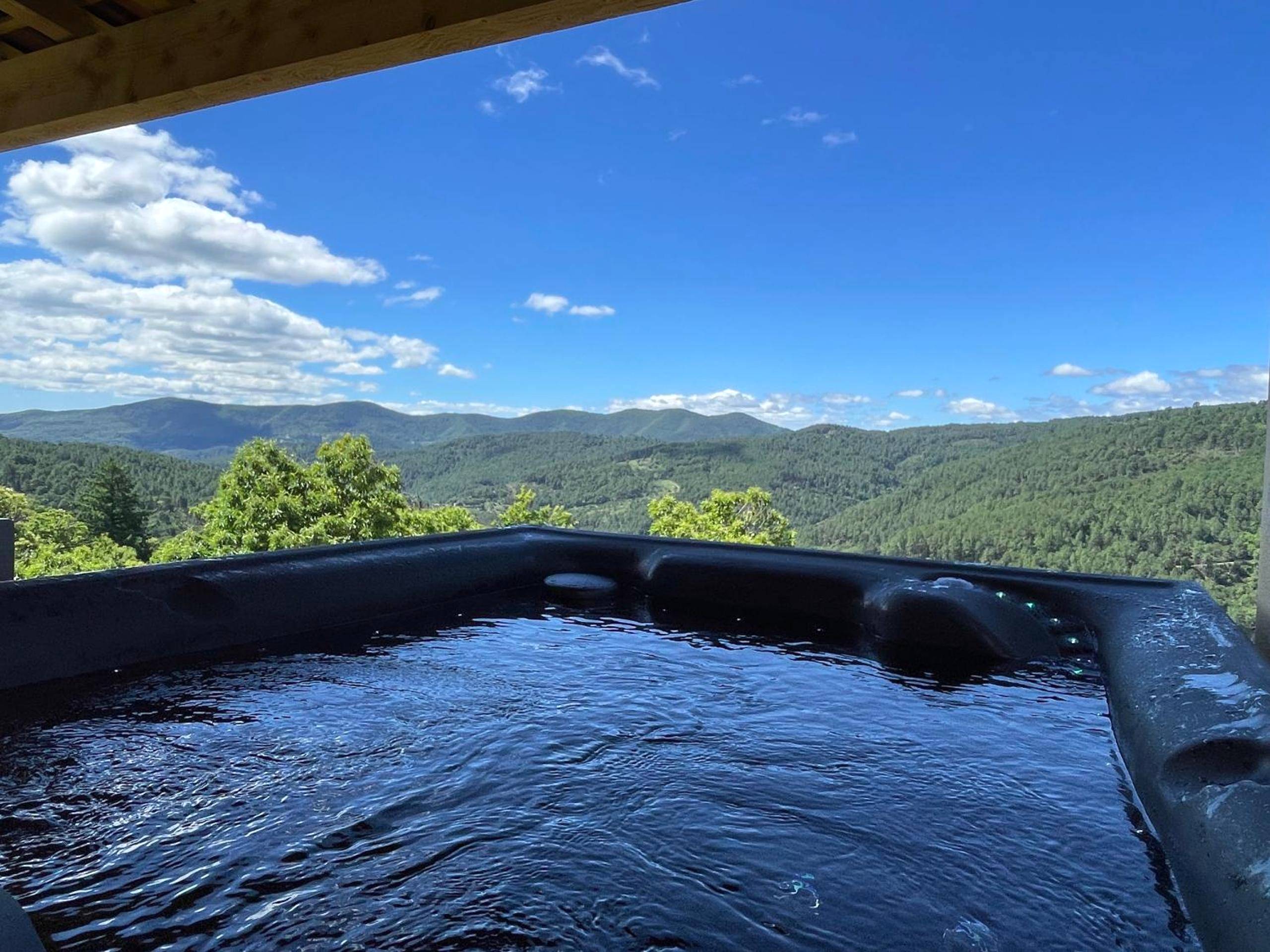 Vue principale - Suite Villa Eden du "Belvédère Cévenol" - Gîte Parc National des Cévennes au calme absolu... - Lamelouze