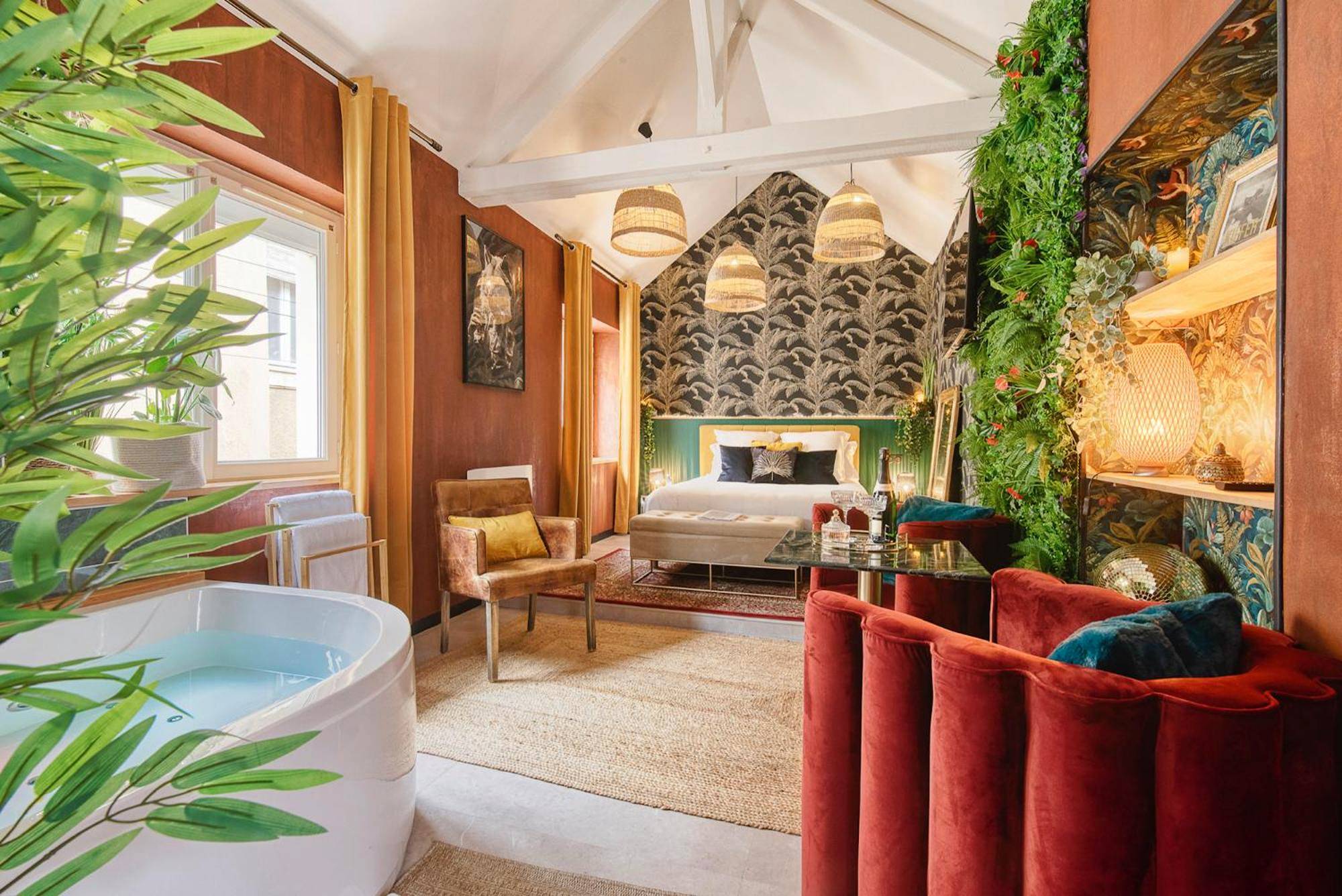 Vue du logement - Love Room Chalonnes - sur - Loire - Suite avec jacuzzi - Le Boudoir de la Loire