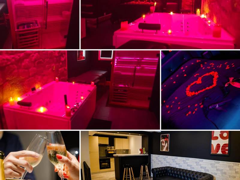 Photo du logement - La Cachette Secrète - Maison romantique avec Balnéo et Sauna Privatif à Caen en Normandie - Épron