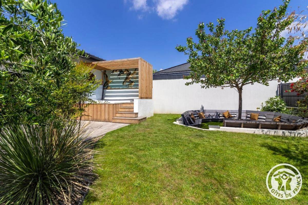 Jardin avec jacuzzi abrité et coin détente - Casa di Mamma