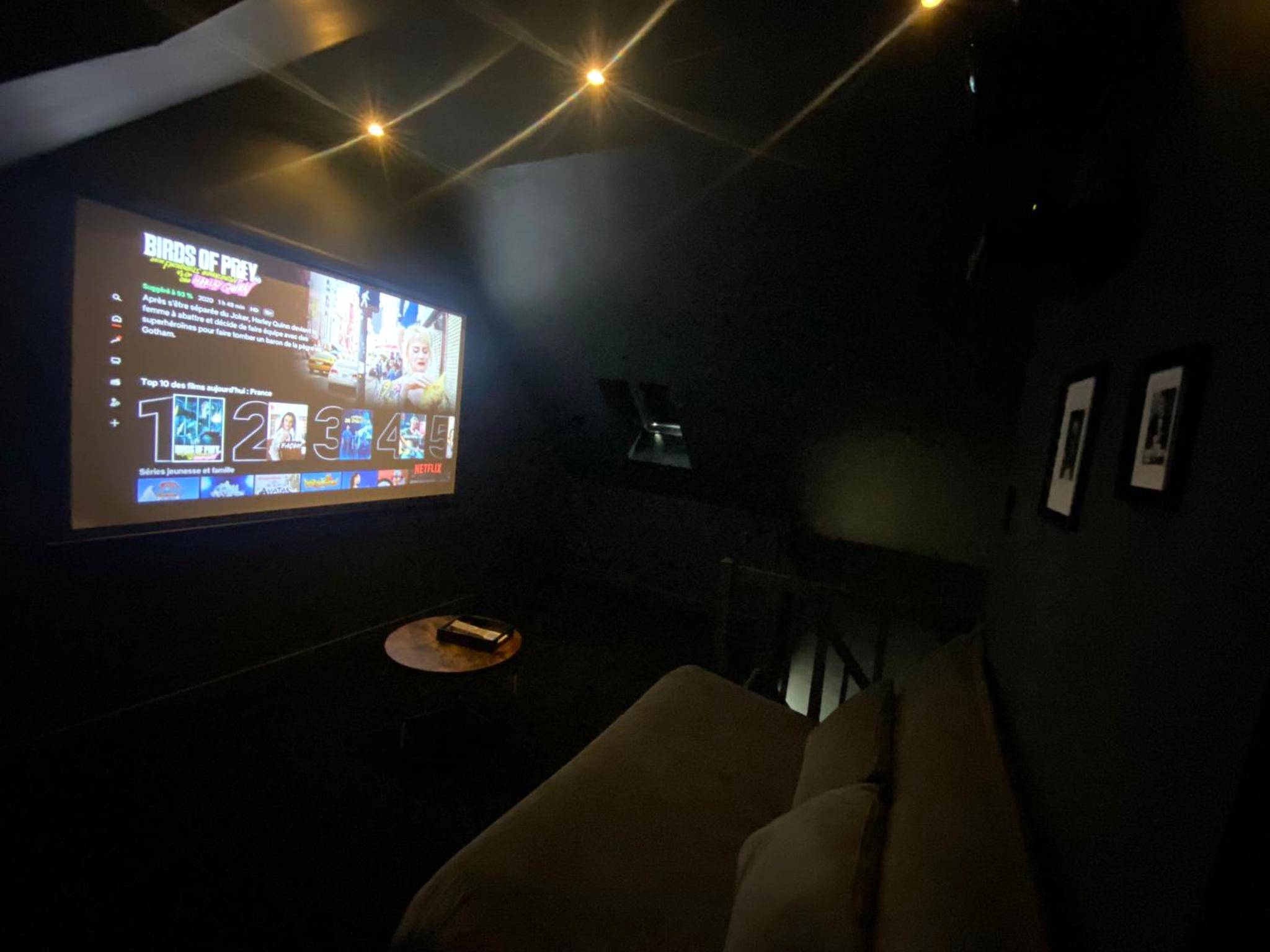 Salle de cinéma privée avec grand écran - CASA DOLCE