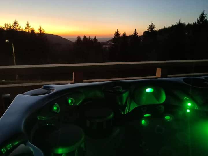 Photo du logement - Chalet neuf avec jacuzzi privé, vue imprenable sur Massif des Vosges