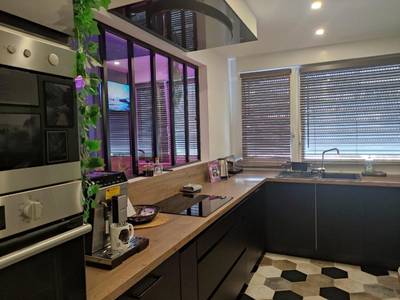 Cuisine équipée avec verrière et machine à café - Cocon d'Evasion**** SPA PRIVATIF et ciels étoilés