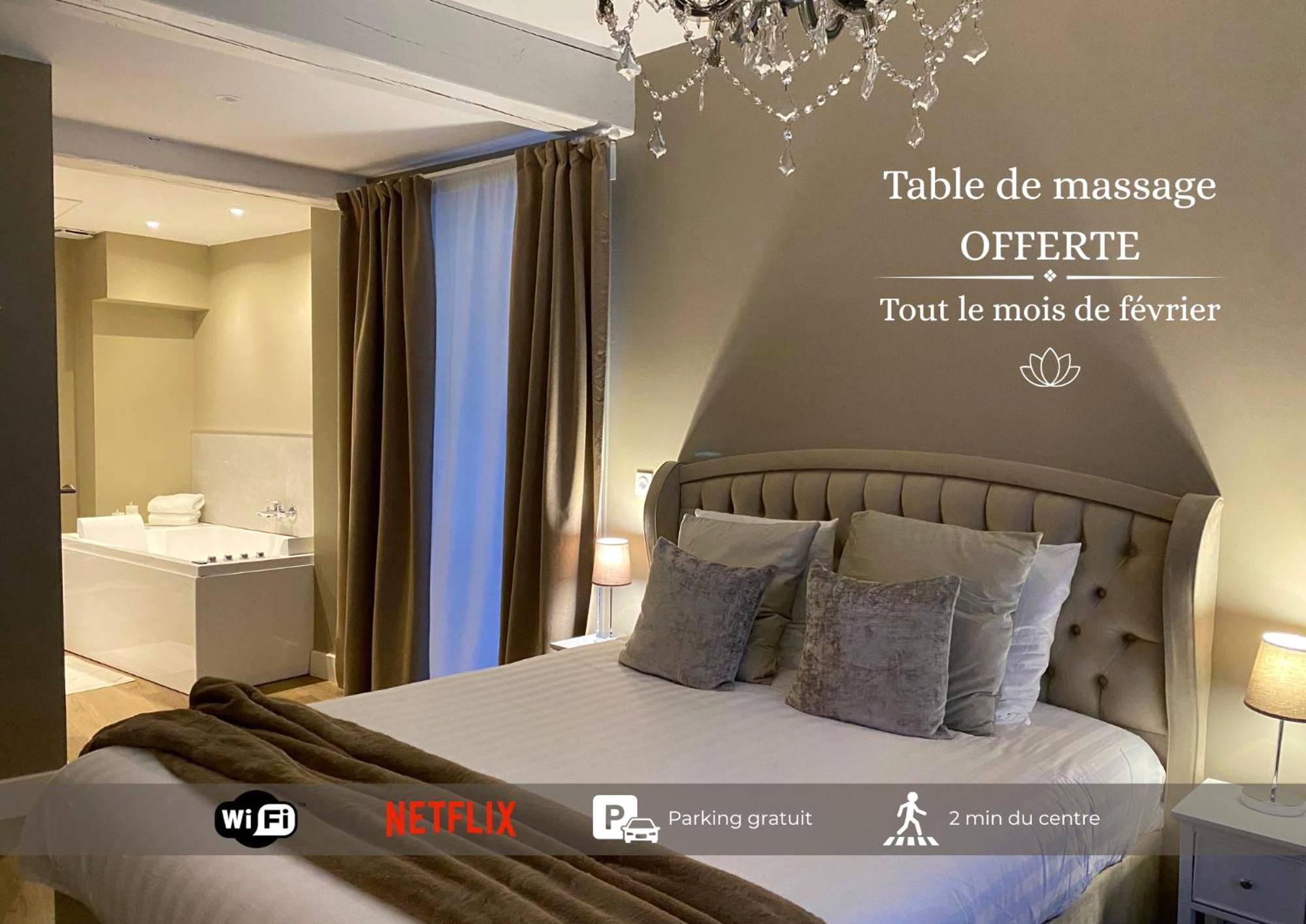 Vue du logement - Love Room Pacy - sur - Eure - UN COCON EN VILLE - chambre SPA chic et élégante
