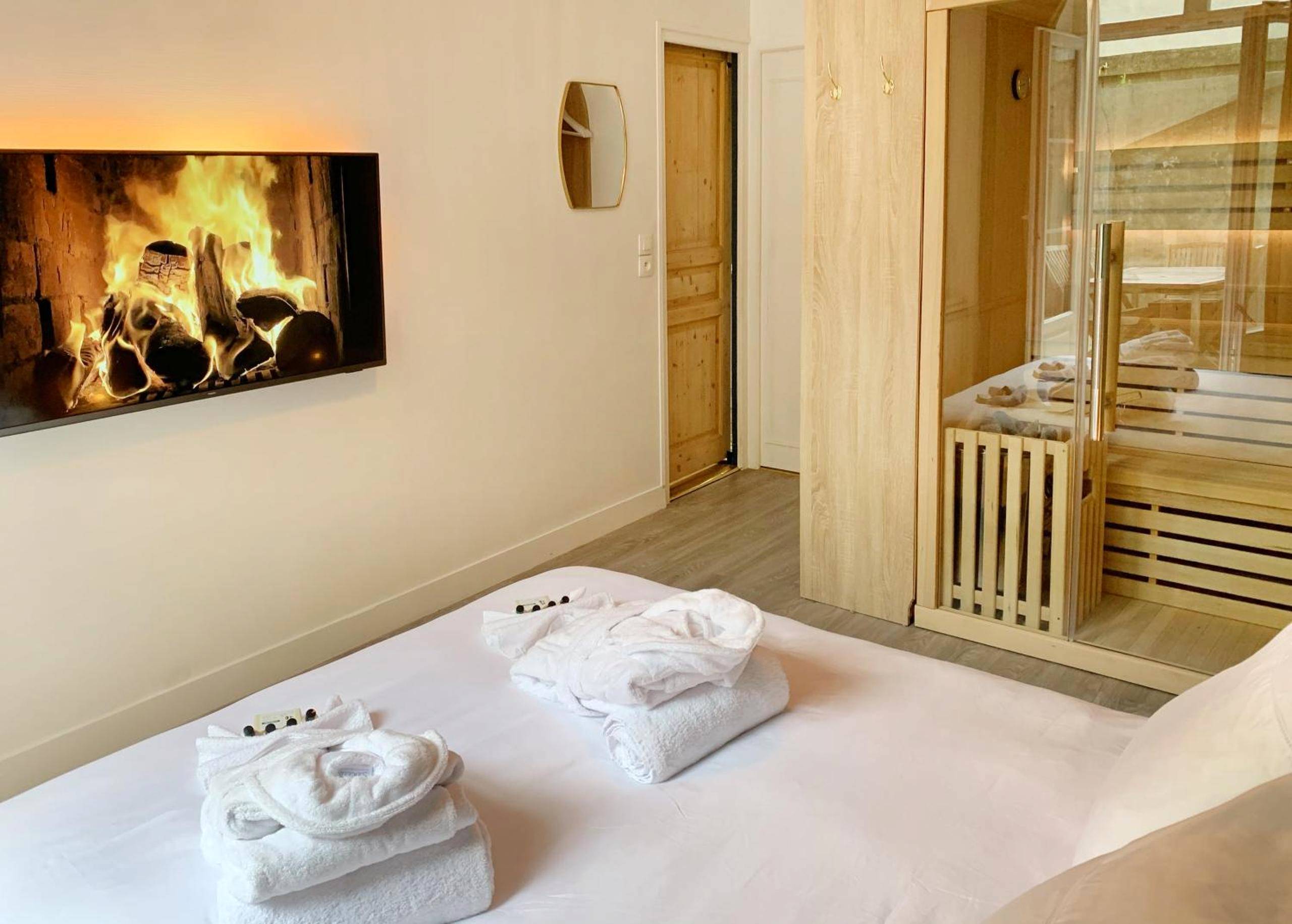 Vue interieure - Suite Cosy Flat - Hyper - Centre avec sauna privatif