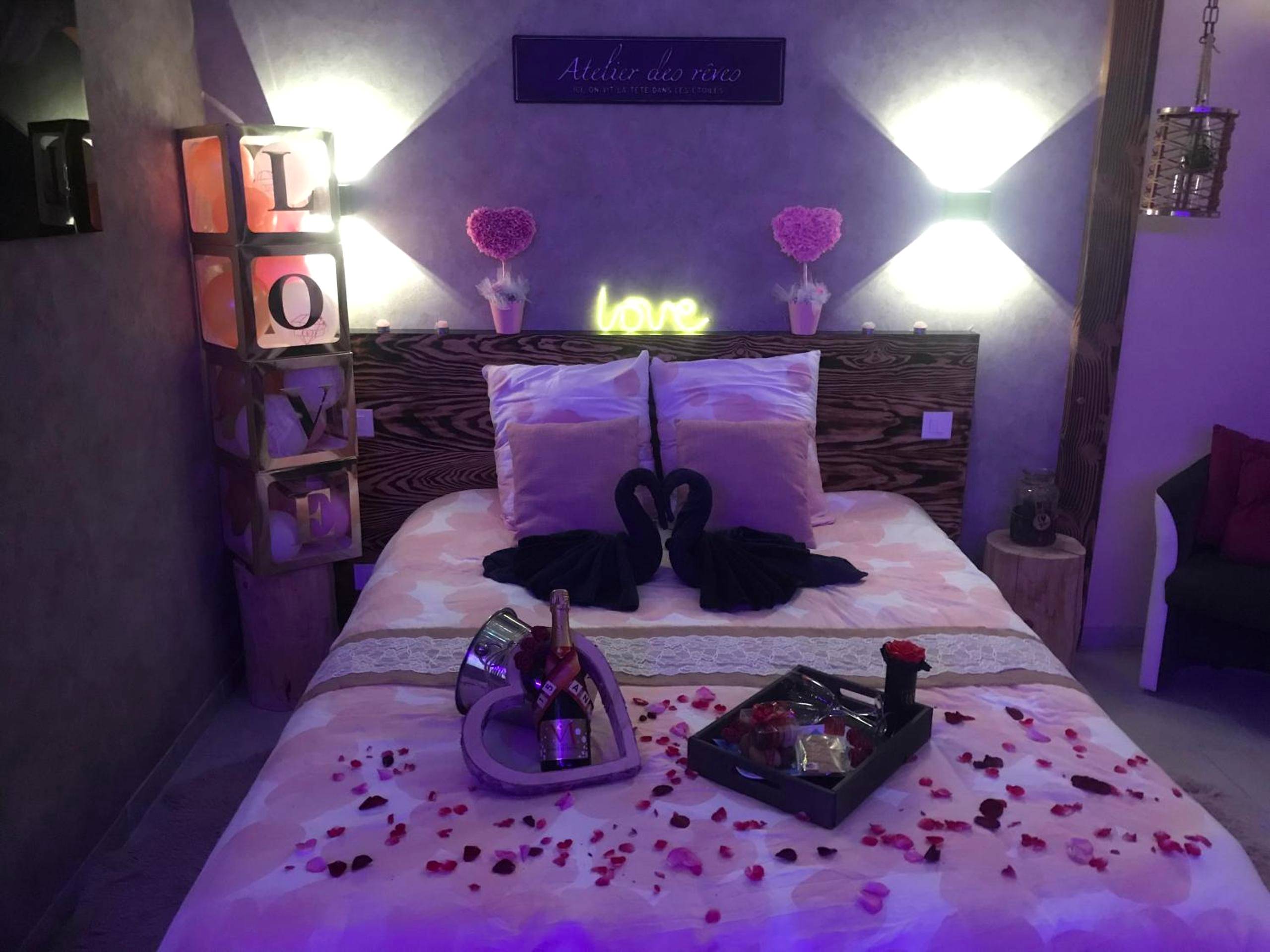 Photo du logement - Cosy Love & Spa Love room avec spa, hammam et sauna privatif