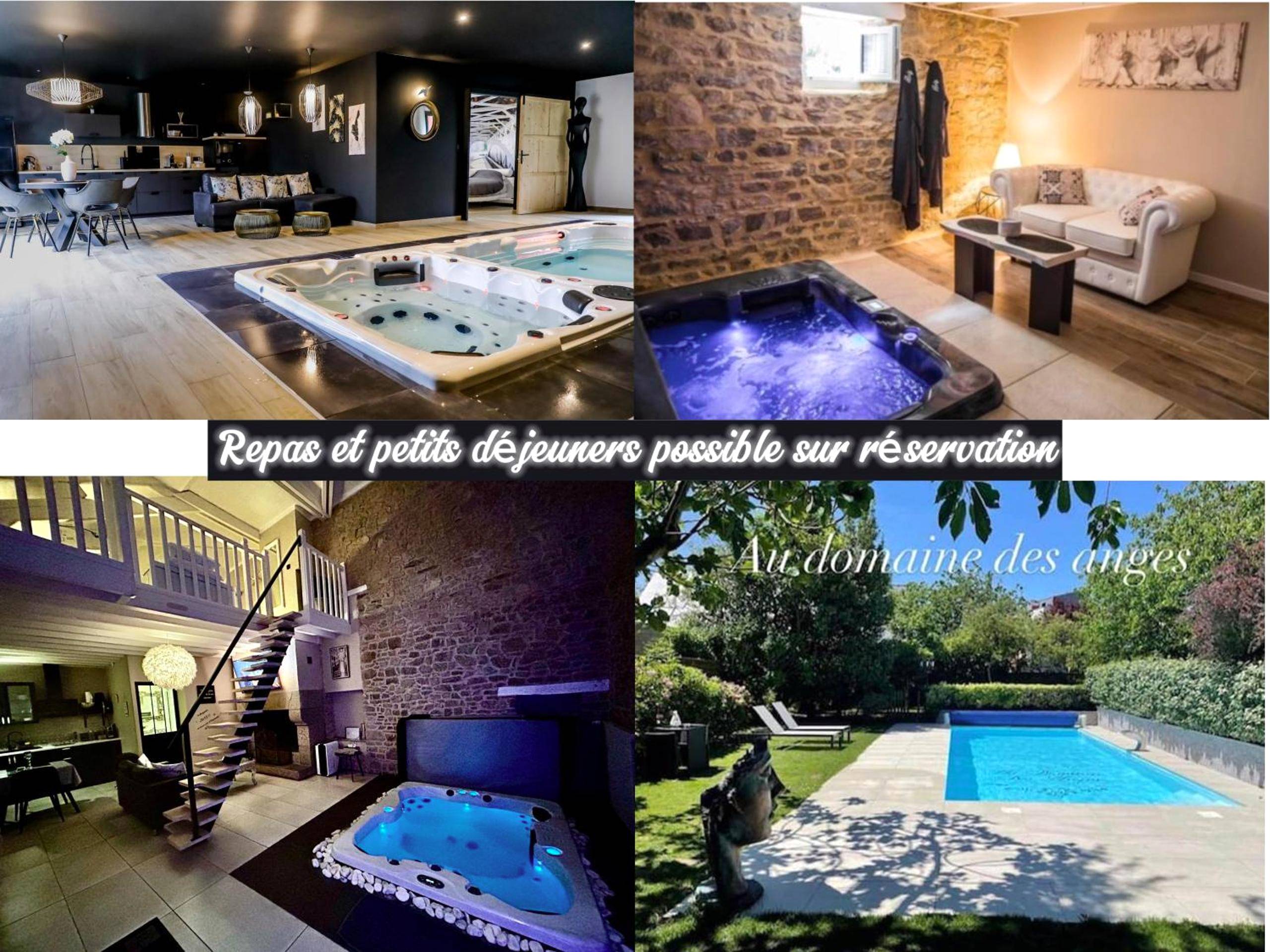 Photo - Au domaine des anges, 3 gîtes luxueux avec Jacuzzi privatif, sauna, mini - piscine, piscine... - Bain - de - Bretagne