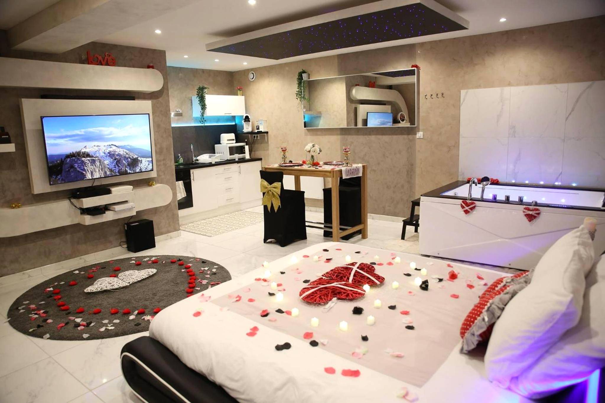 Vue d'ensemble de la suite romantique - Dreamspa