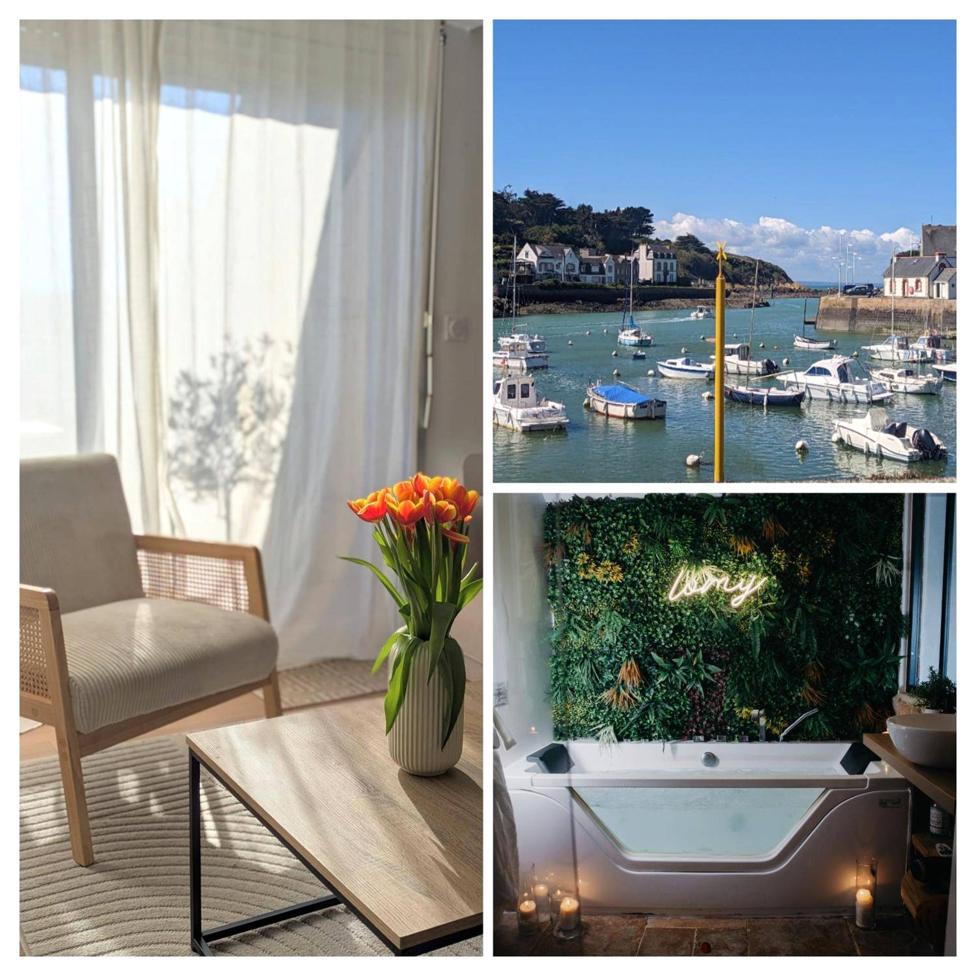 Photo du logement - Duplex Lomy vue sur le port avec Sauna - balneo - 5mn plage - Pléneuf - Val - André