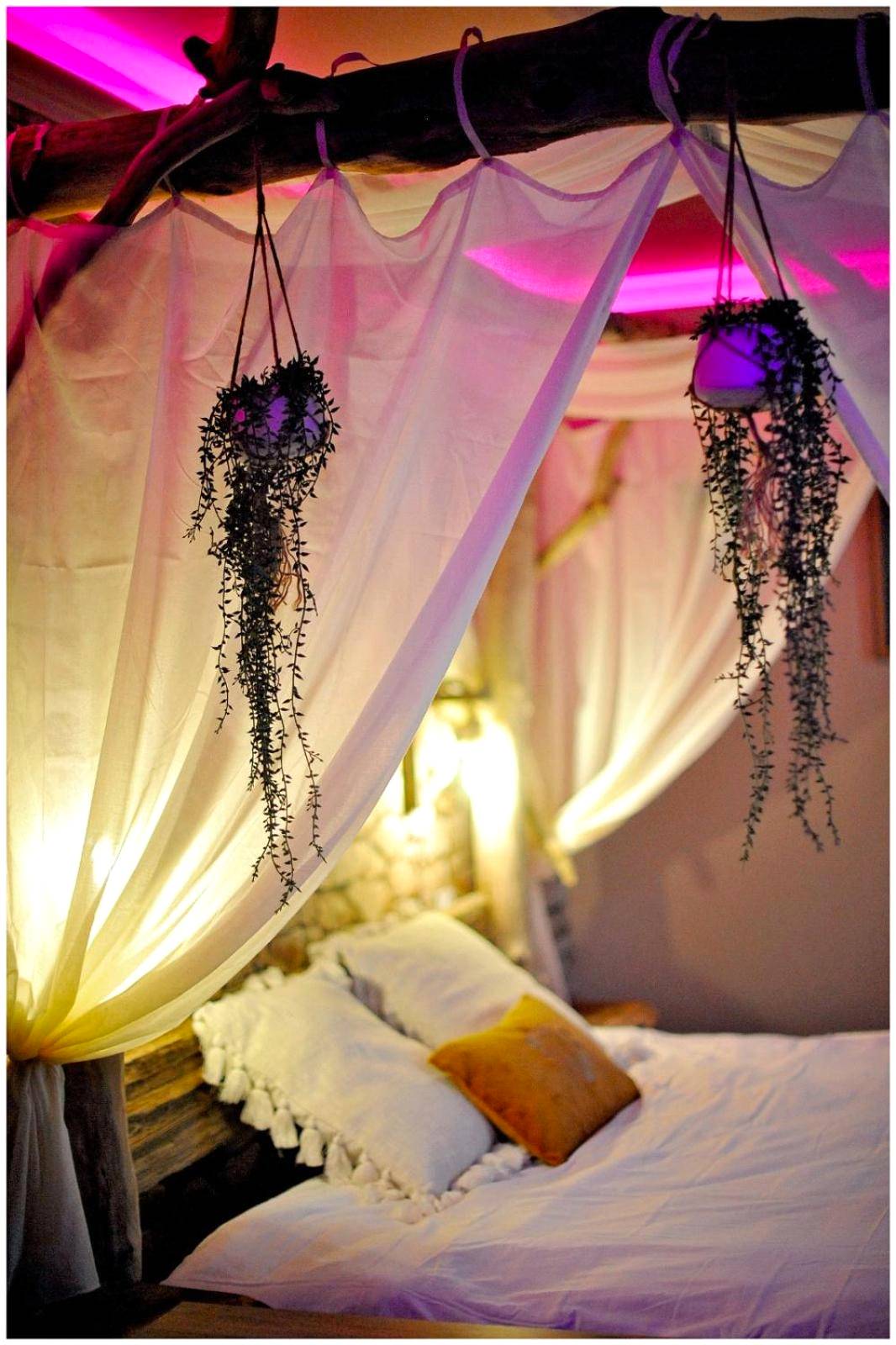 Photo du logement - Duplex Safari jusqu'à 4 personnes, Spa XXL, day use, cinéma, cascade et lit sous les arbres