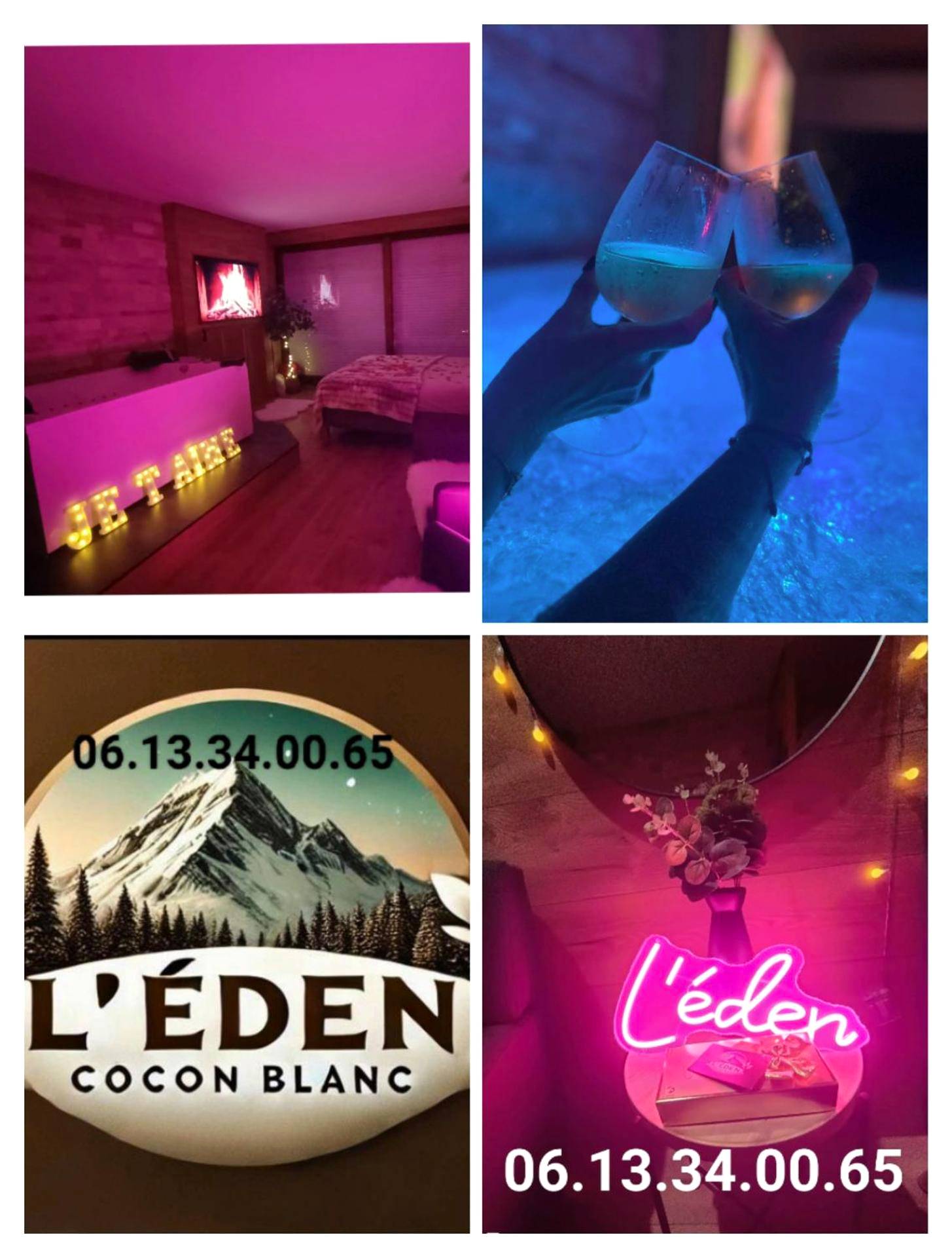 Salle de bain moderne avec douche et vasque - Love Room Gréolières - L'Eden