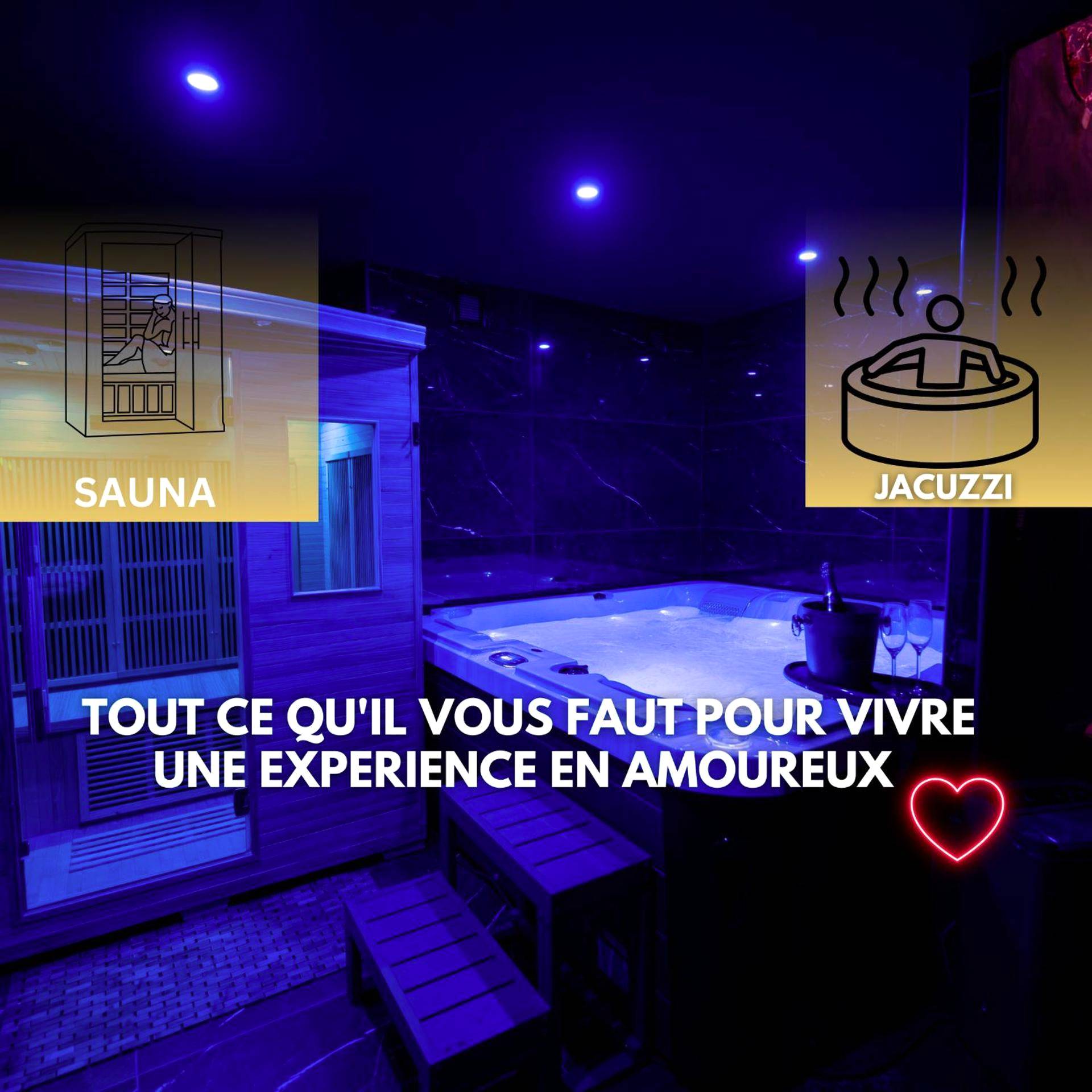 Vue du logement - Love Room Étampes - sur - Marne - L'Elixir d'Amour Love Room proche Disneyland