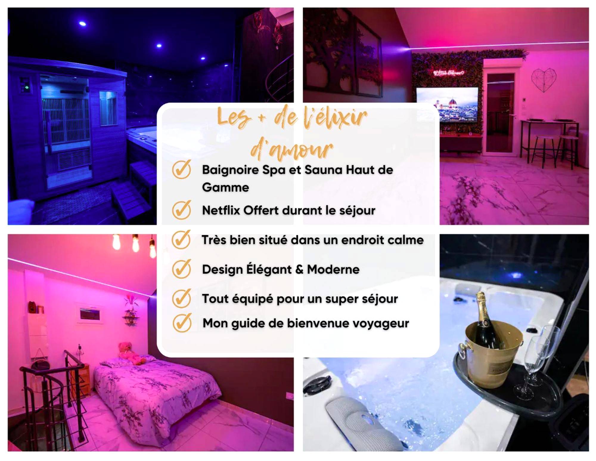 Photo du logement - L'Elixir d'Amour Love Room proche Disneyland
