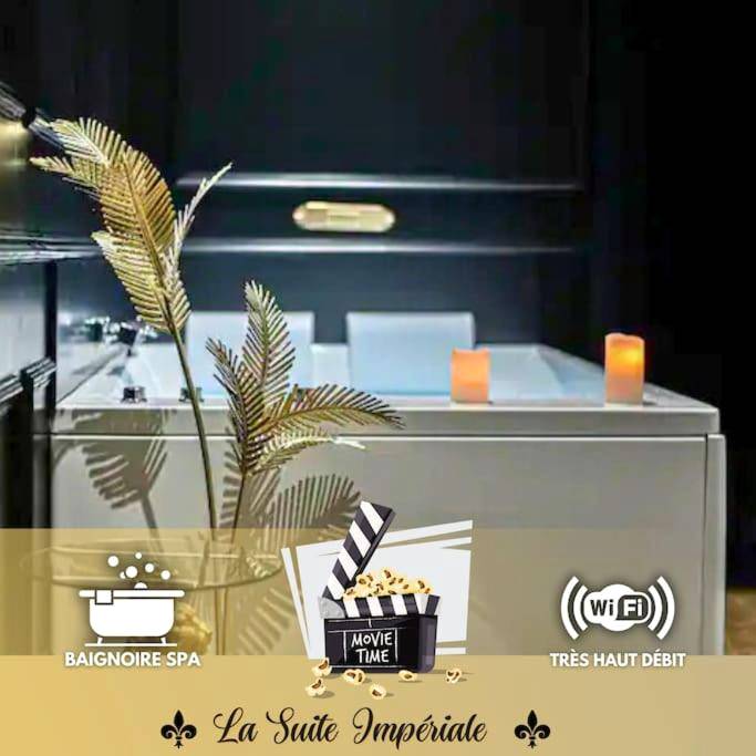 Vue du logement - Love Room Le Petit - Quevilly - Une Escale à Bali Jacuzzi - Cinéma - Self Check - in