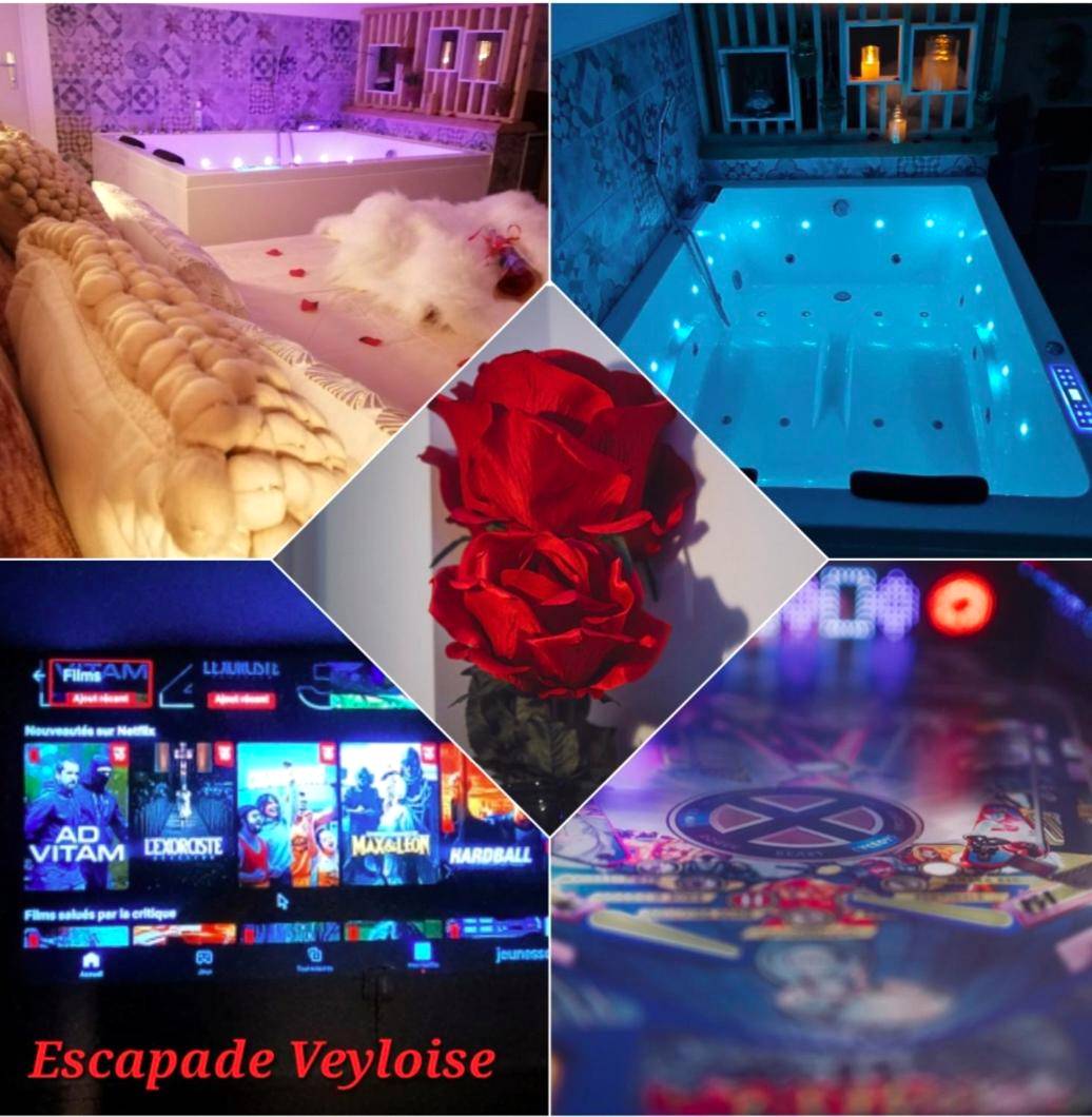 Pêle - mêle de photos du logement romantique - Love Room Pont - de - Veyle - Nuit Romantique, Spa, Champagne, Cinéma,...