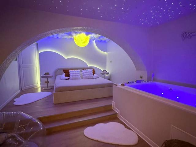 Suite avec jacuzzi et plafond étoilé - Love Room Ollioules - Evasion Room, Moon Nuit insolite - Ollioules Toulon Var