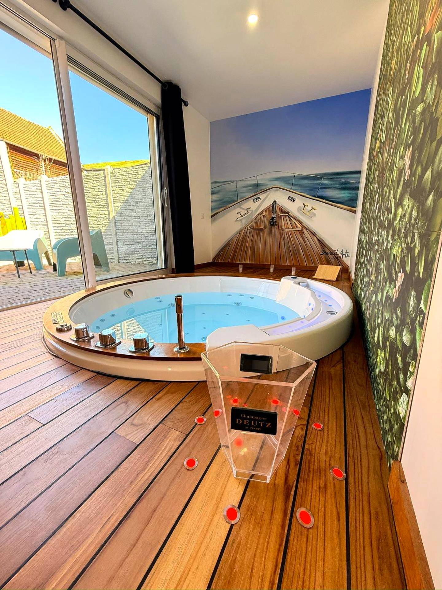 Vue principale - Love Room Bray - sur - Somme - L'Évasion des Sens - Spa Sauna Hammam Jacuzzi