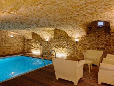 Espace détente avec fauteuils au bord de l'eau - L'HOTEL PARTICULIER - LE MANS