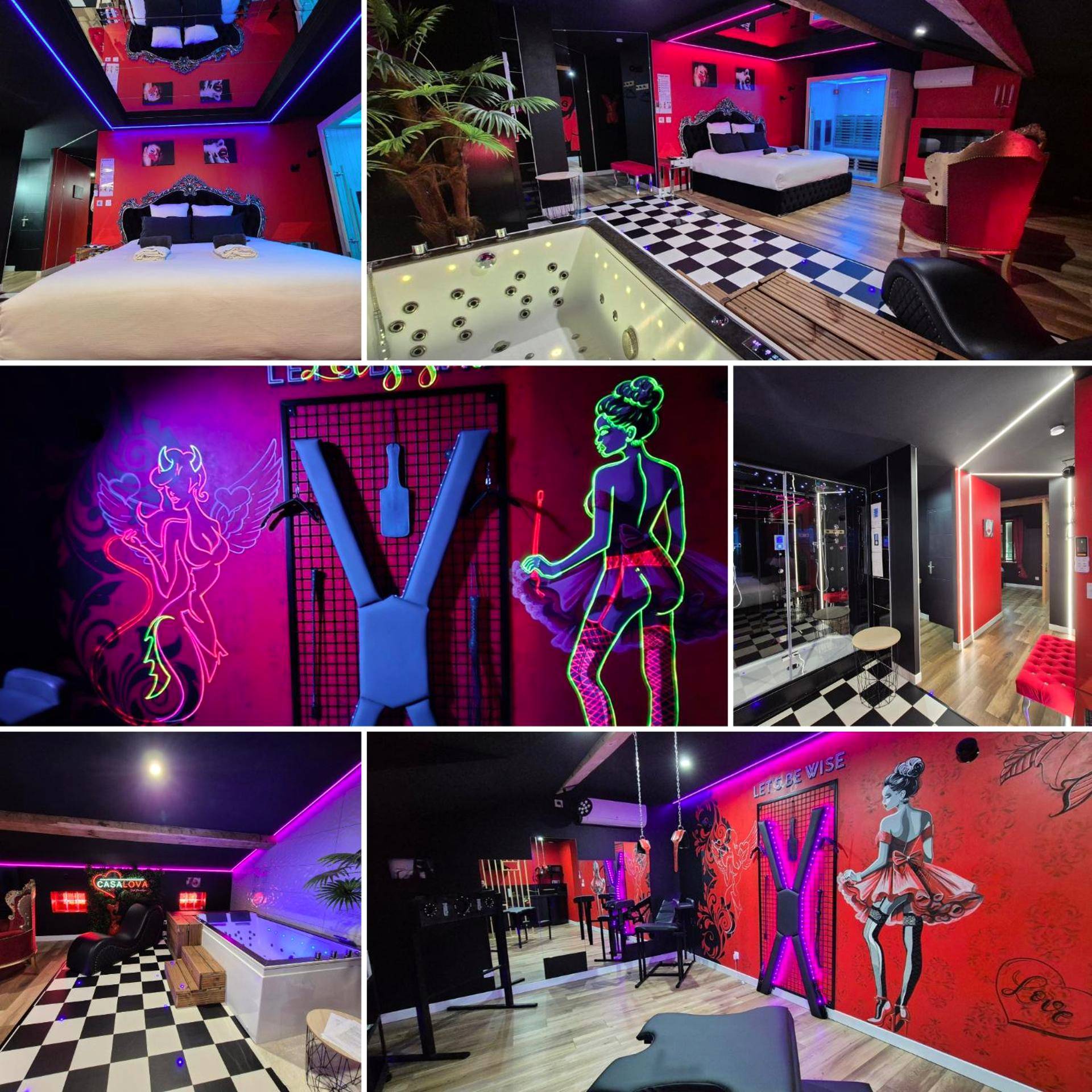 Photo du logement - L'Interdit Suite Luxe Romantique Spa Balneo Sauna Hammam - Serrières