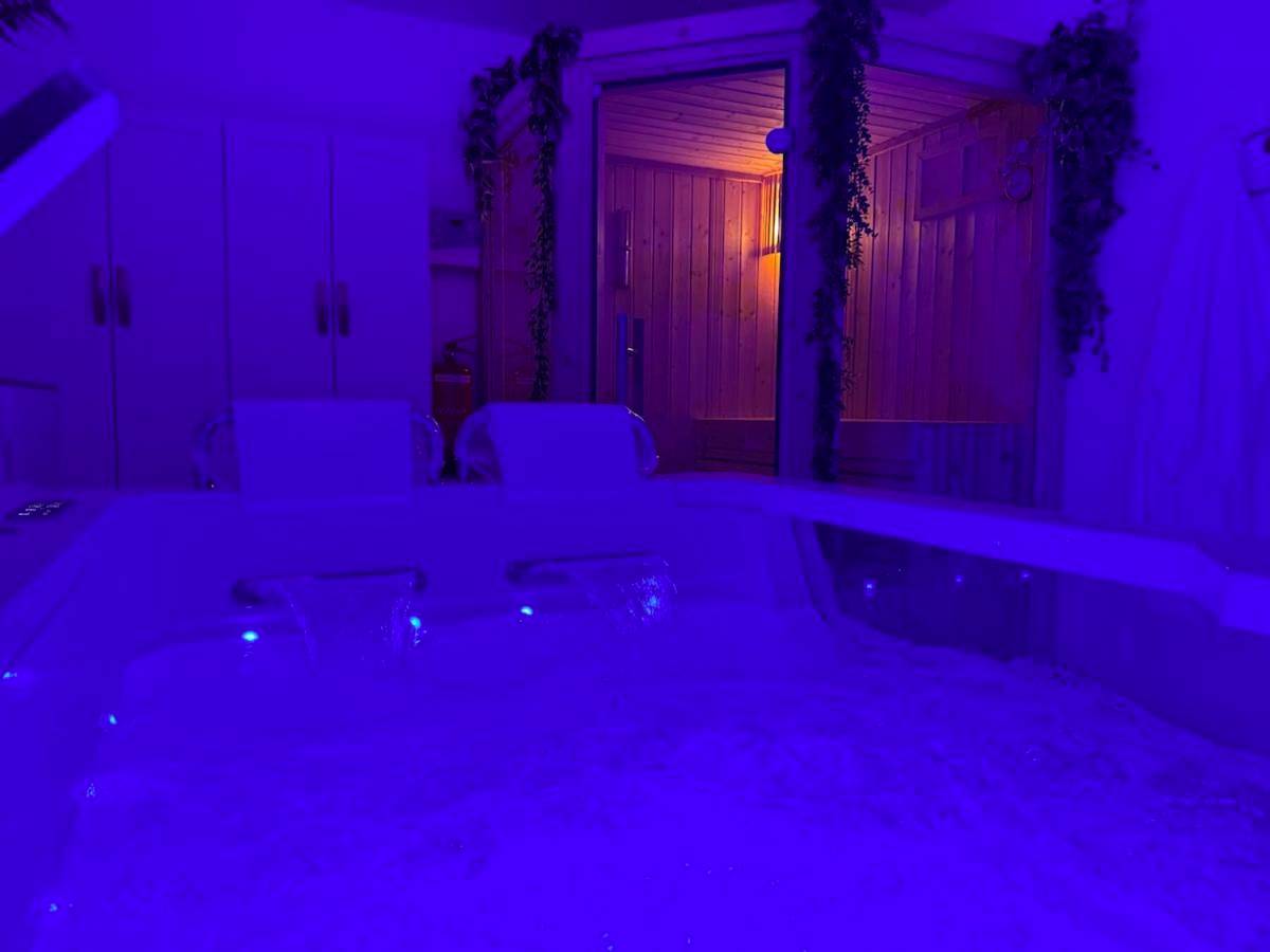 Photo du logement - Loveroom de luxe avec jacuzzi sauna vapeur écran 300 cm - Metz