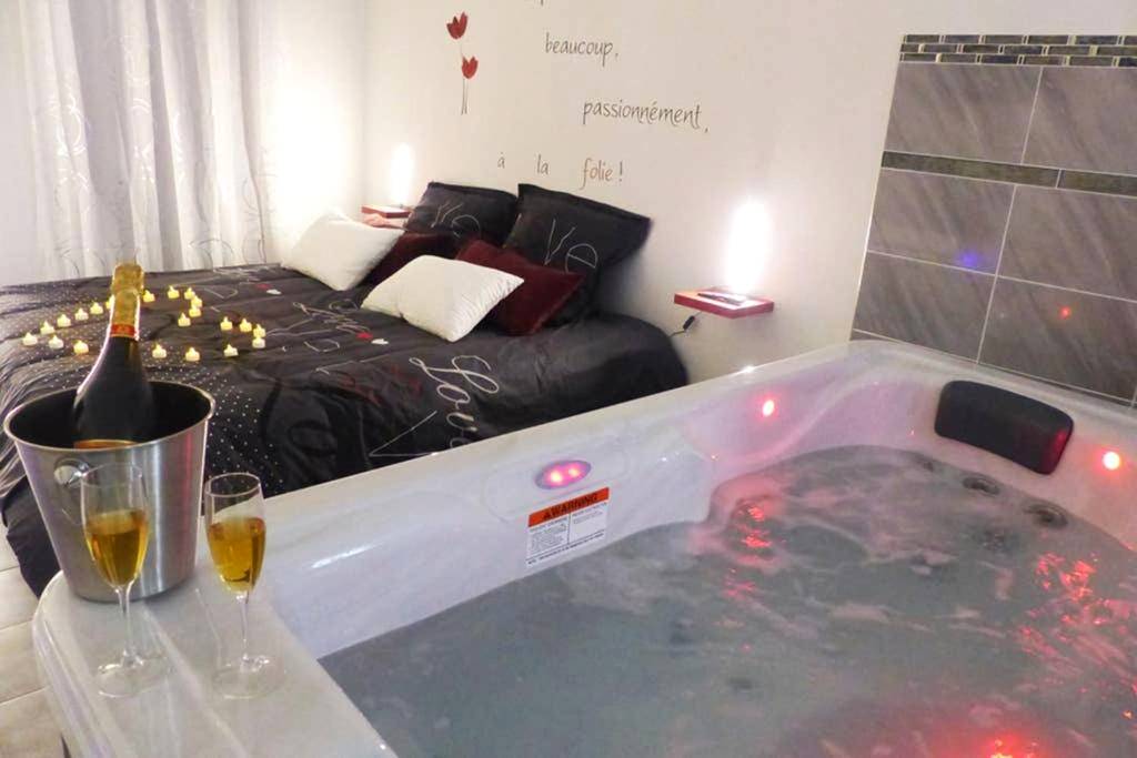 Vue du logement - Nuit romantique avec Jacuzzi SPA privatif proche TOULOUSE