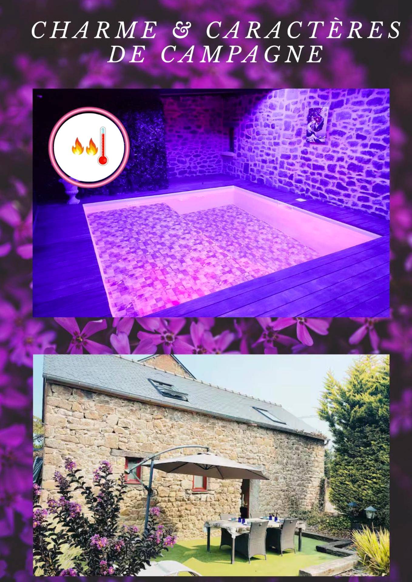 Vue principale - Love Room Tinténiac - Jacuzzi XXL avec Charme et Caractères de campagne