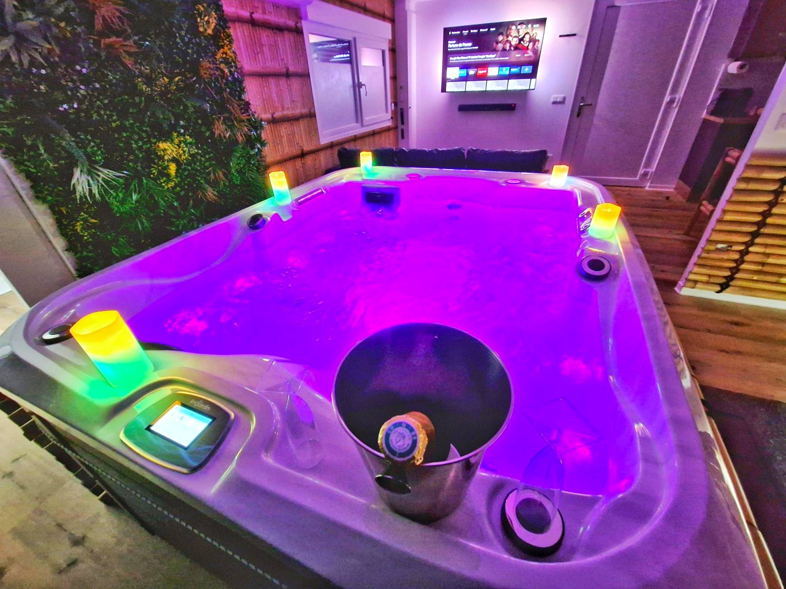 Photo du logement - JUNGLE SPA - 4 Pers - Jacuzzi - Parking - Jardin - Clim - Colmar