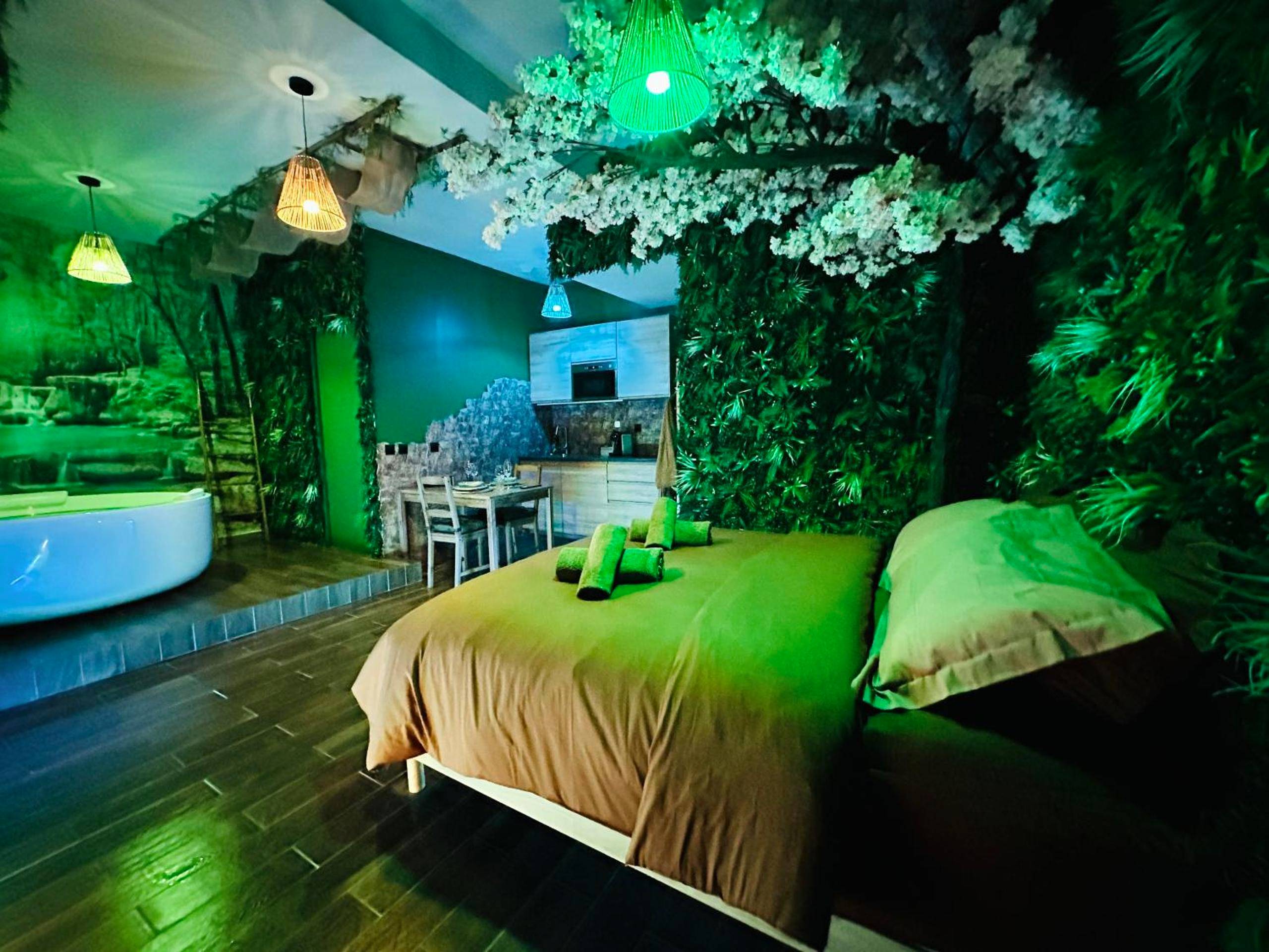 Photo du logement - JUNGLE SUITE - Jacuzzi - Centre - Clim by Narbana