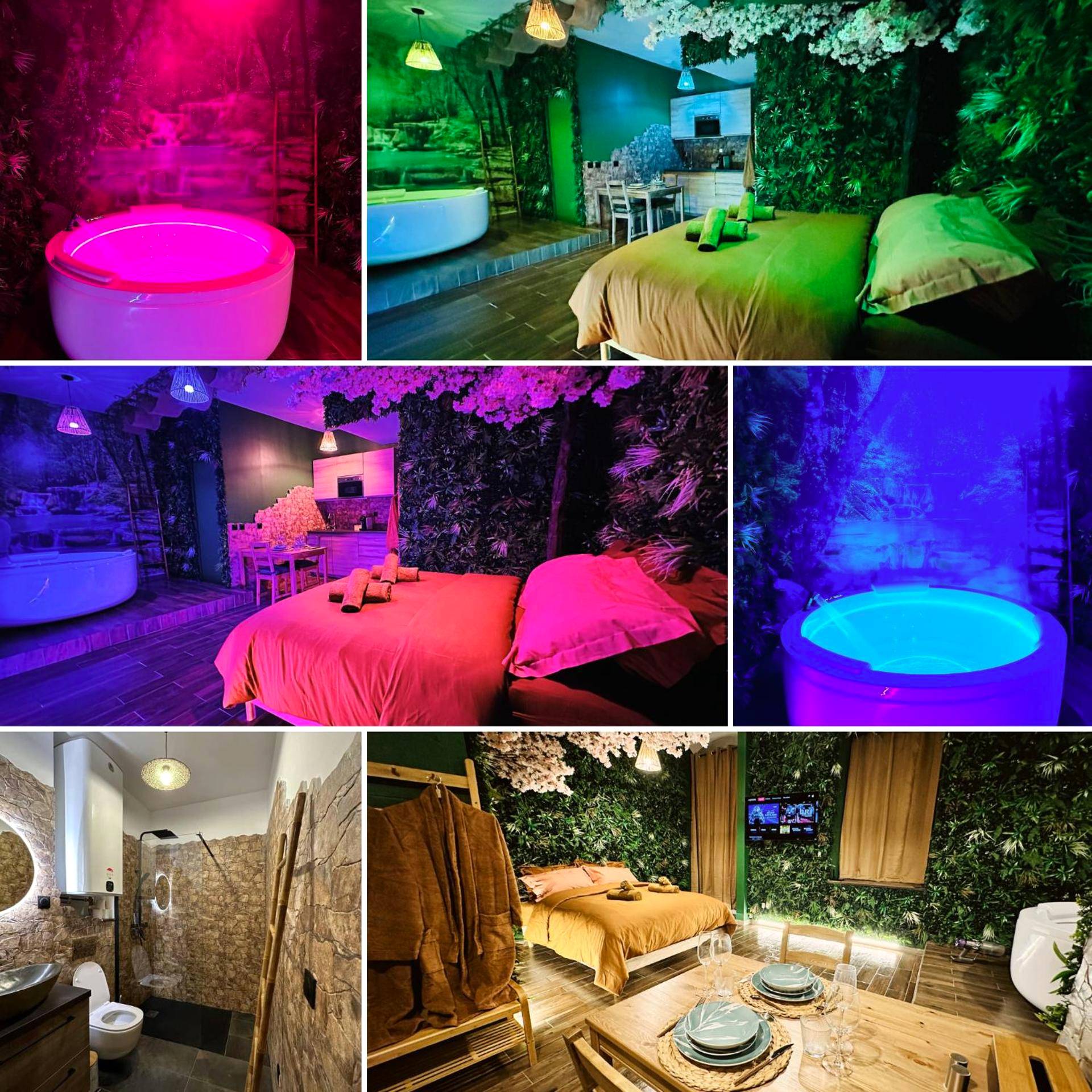 Photo du logement - JUNGLE SUITE - Jacuzzi - Centre - Clim by Narbana