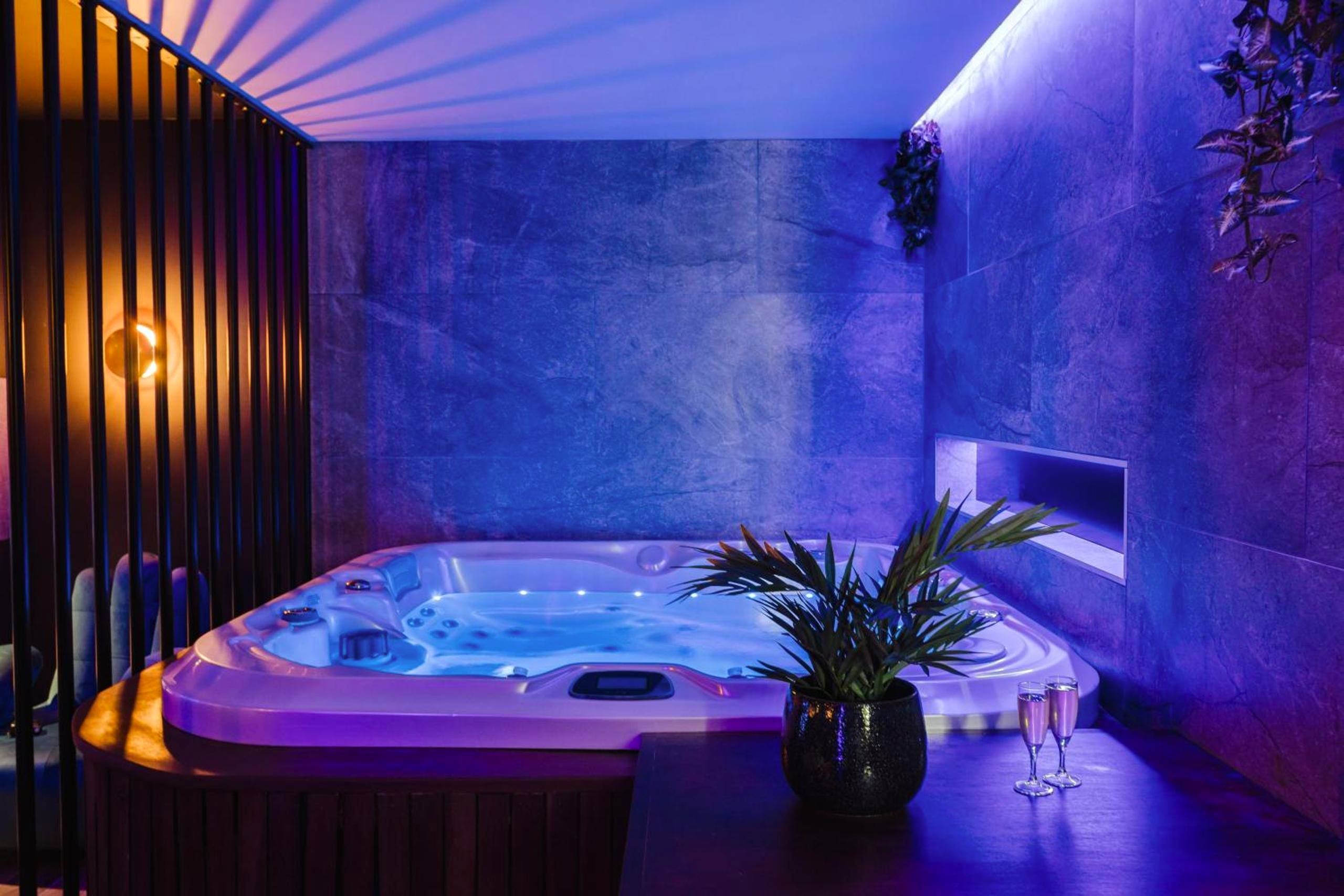 Vue interieure - Love Room Les Private Places - Lit King Size et Jacuzzi Privé
