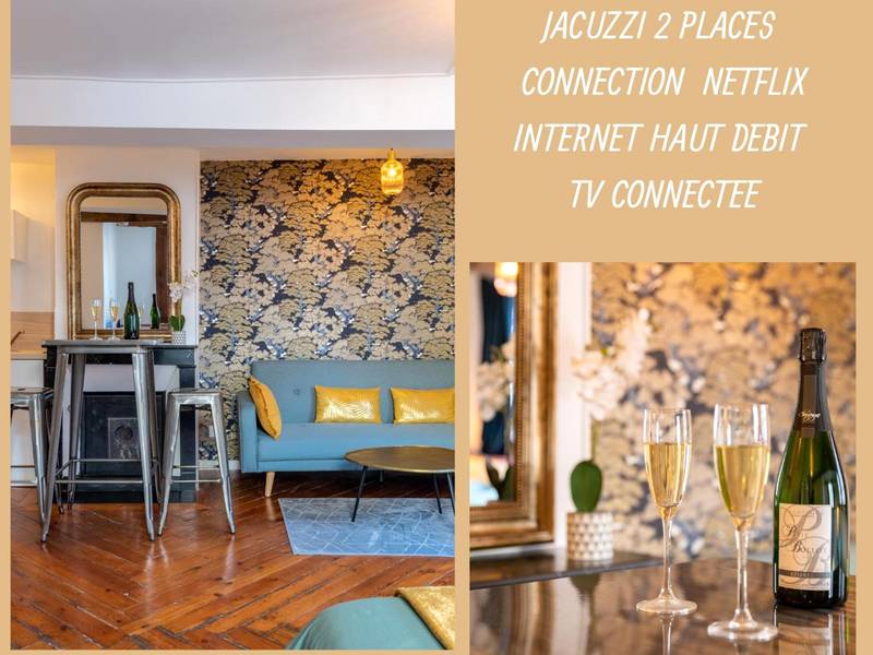 Photo du logement - Le Lovely cosy jacuzzi centre - ville wifi