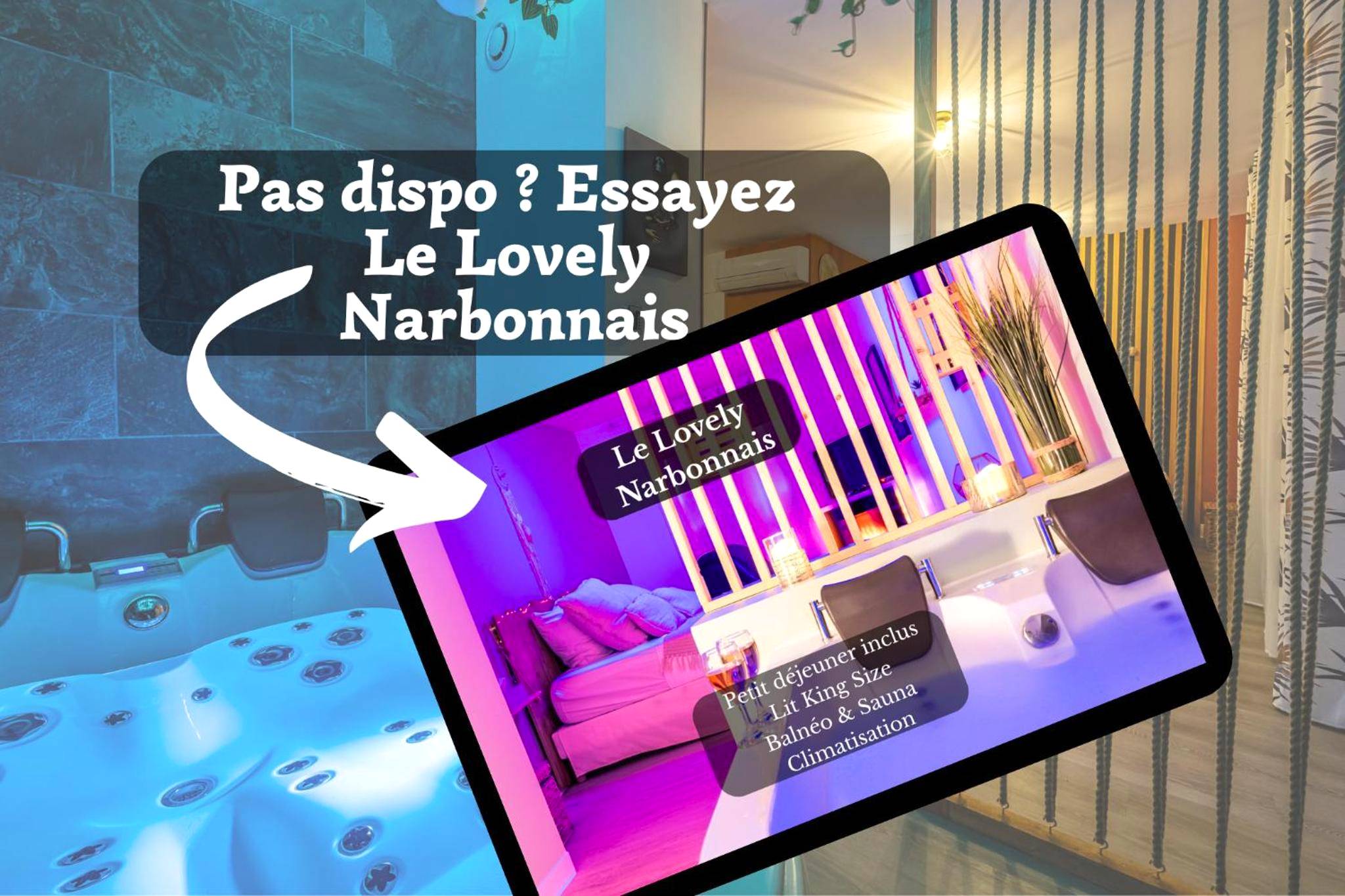 Vue du logement - Le Lovely Gruissanais - Balneo & Sauna