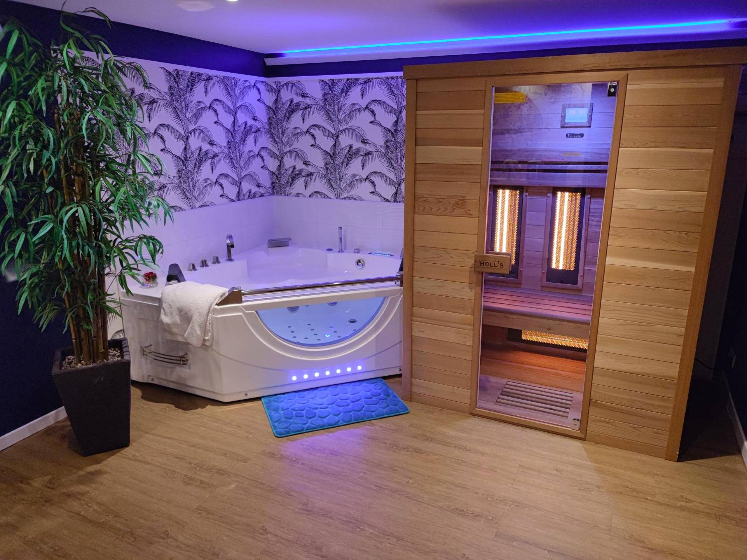 Vue du logement - Love Room Criquebeuf - sur - Seine - Love Story Chalet avec jacuzzi et sauna