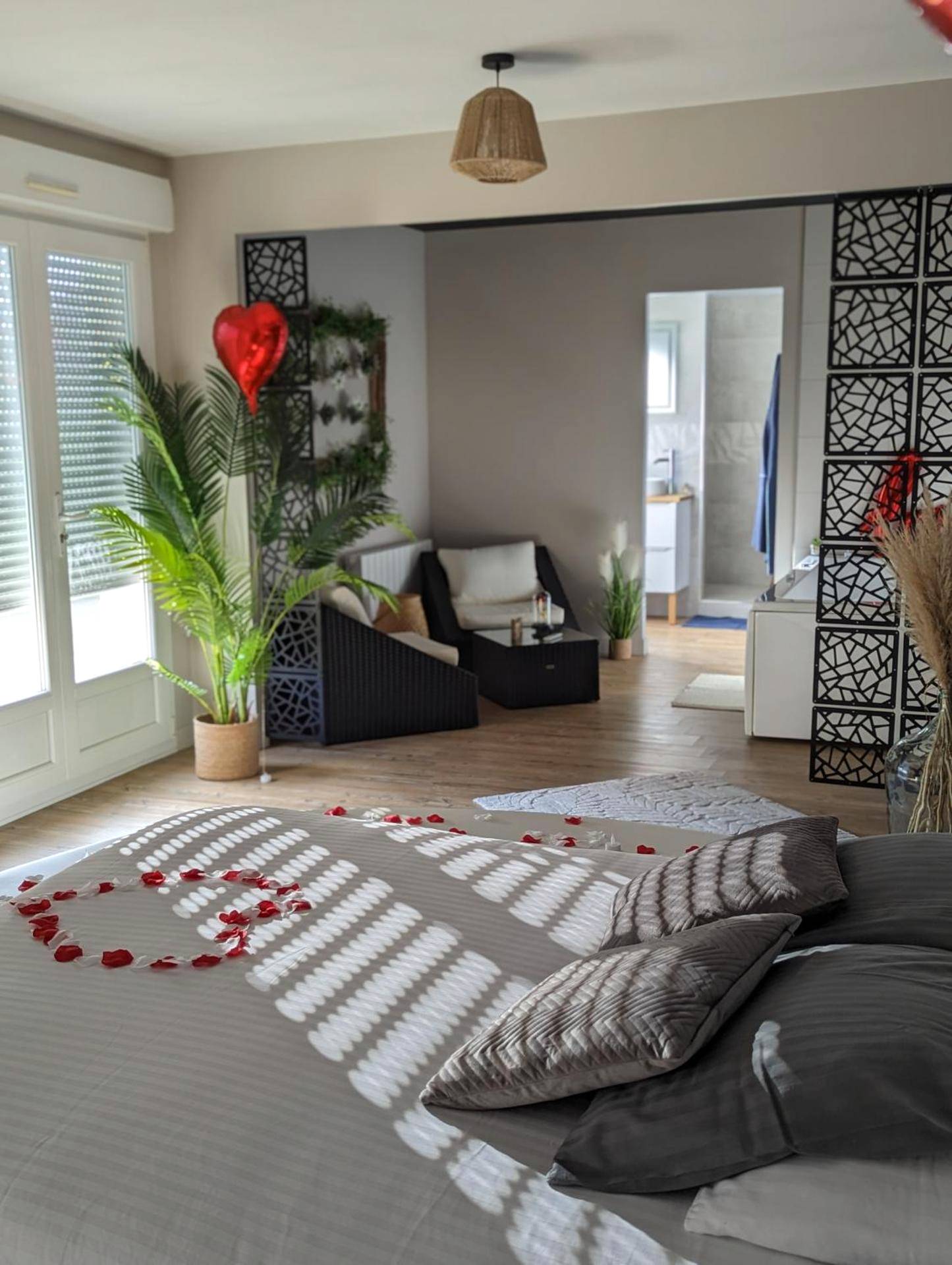 Vue du logement - Gite Romantique avec Espace Balnéo et Ciel Etoilé "La Maison du Bonheur Saint Germer de Fly" Nuit...
