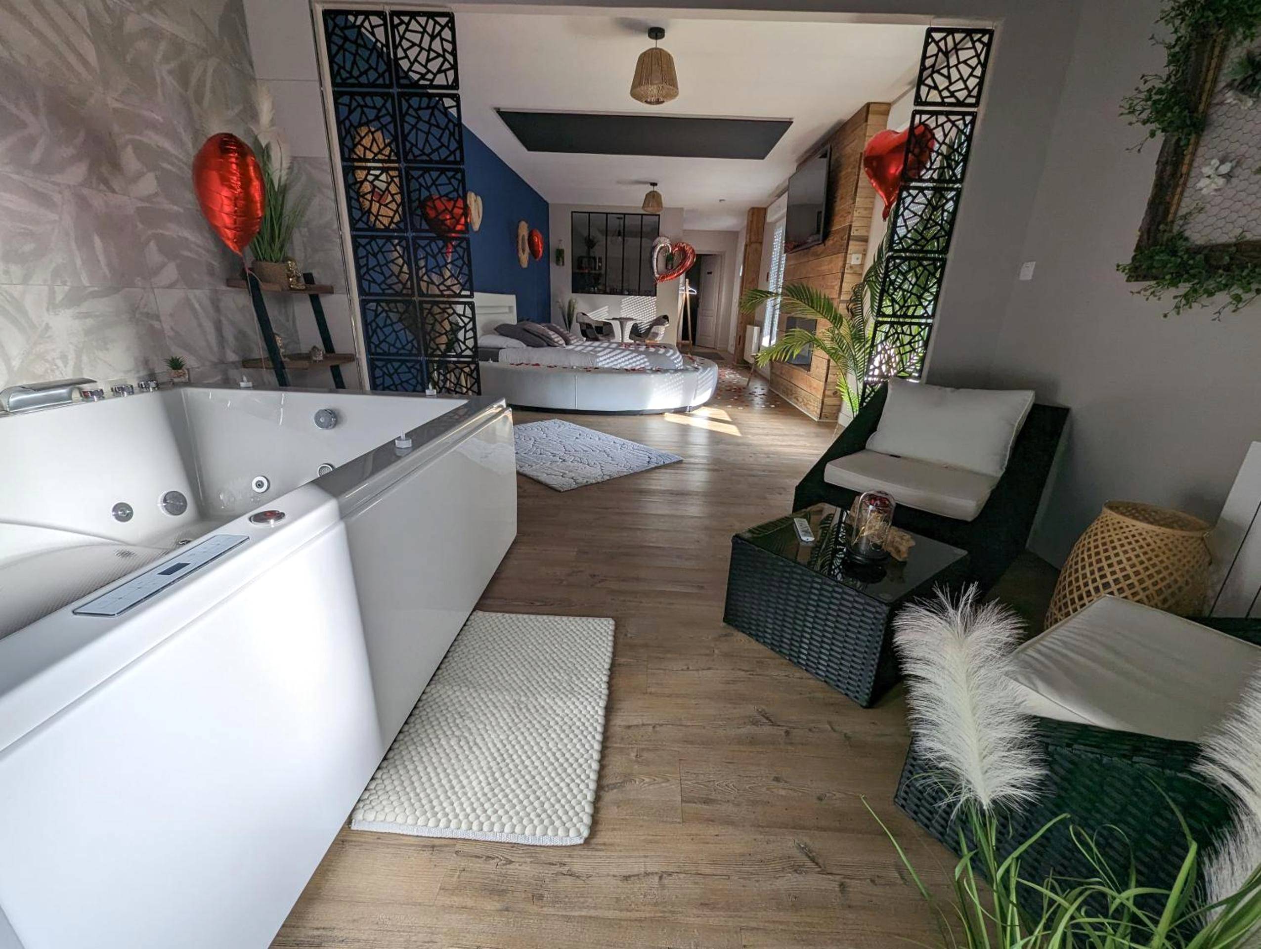 Vue du logement - Gite Romantique avec Espace Balnéo et Ciel Etoilé "La Maison du Bonheur Saint Germer de Fly" Nuit...