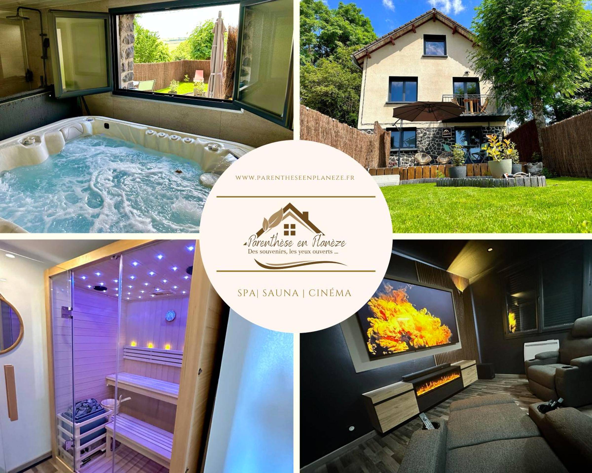 Vue principale - Love Room Valuéjols - Maison Campagne SPA, Sauna, cinéma, jardin