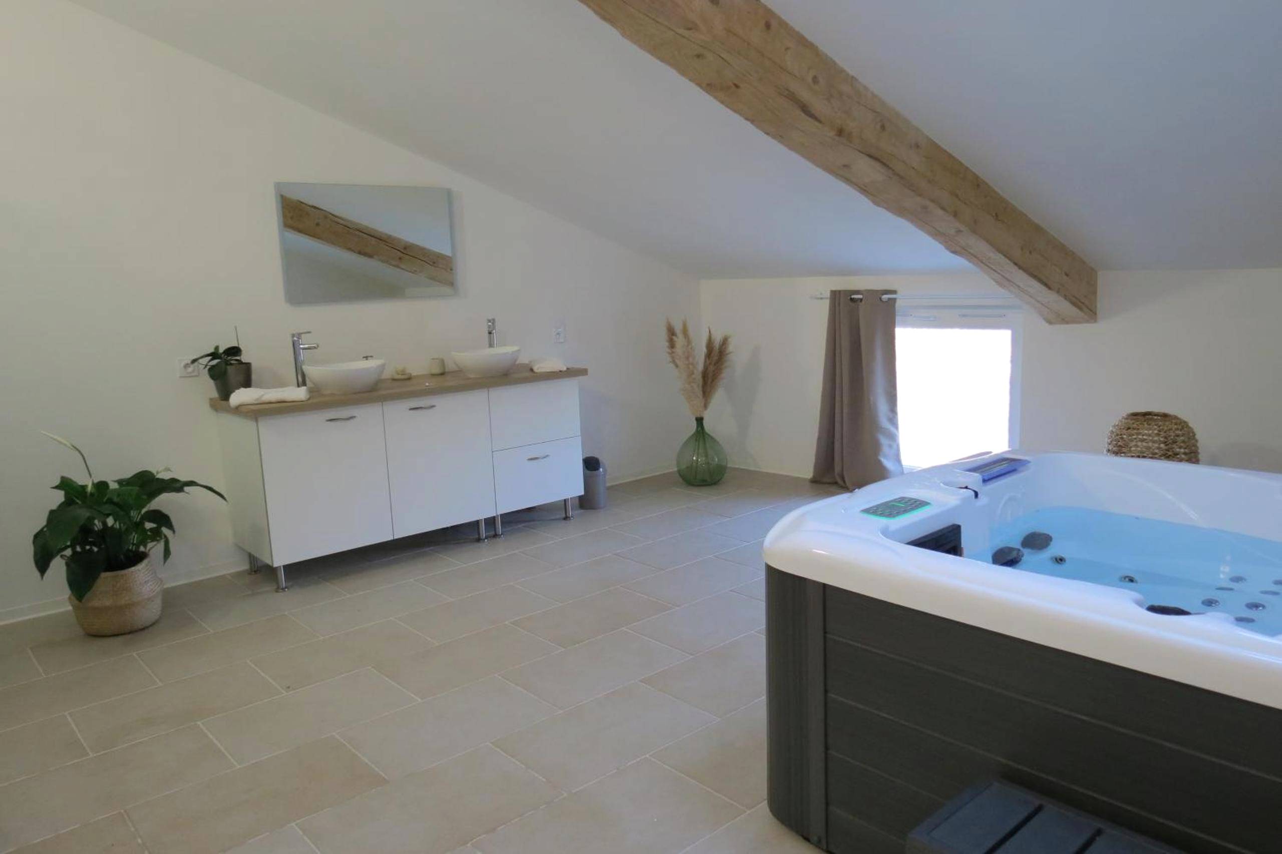 Espace bien - être avec jacuzzi et double vasque - LE MAS de PAUL