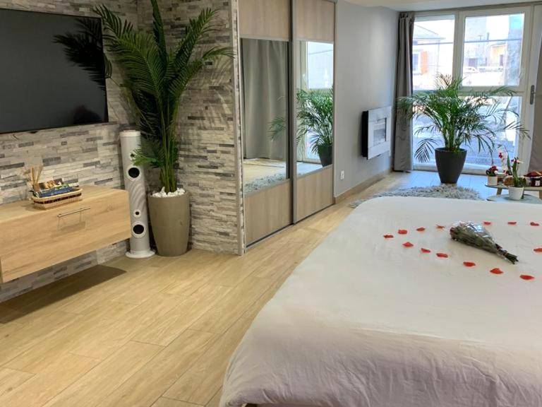 Photo du logement - Le Menhir Jacuzzi Lit 200x200 - Le Cendre