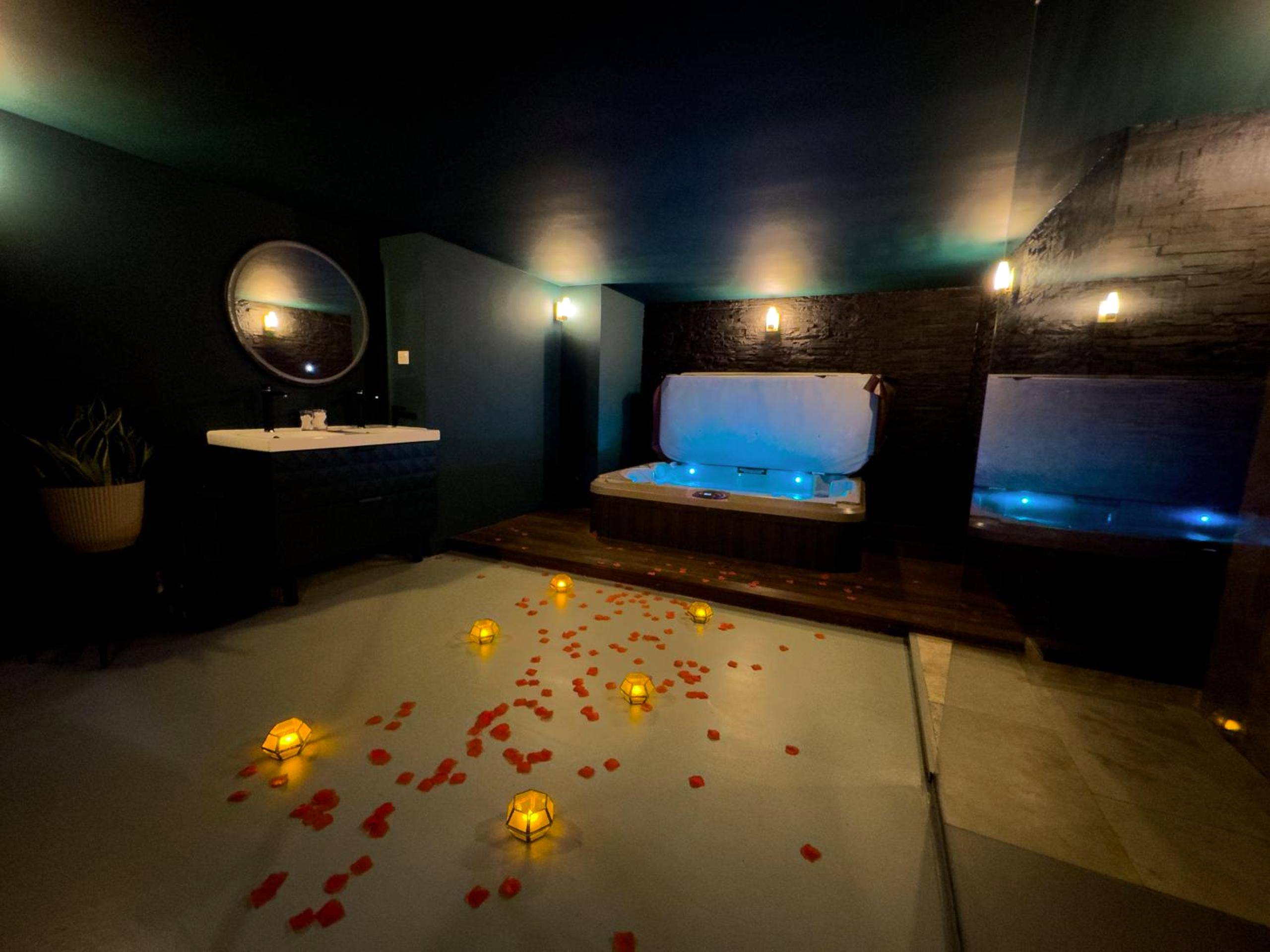 Vue du logement - Mieuxqualhotel jacuzzi privatif Velvet Desire