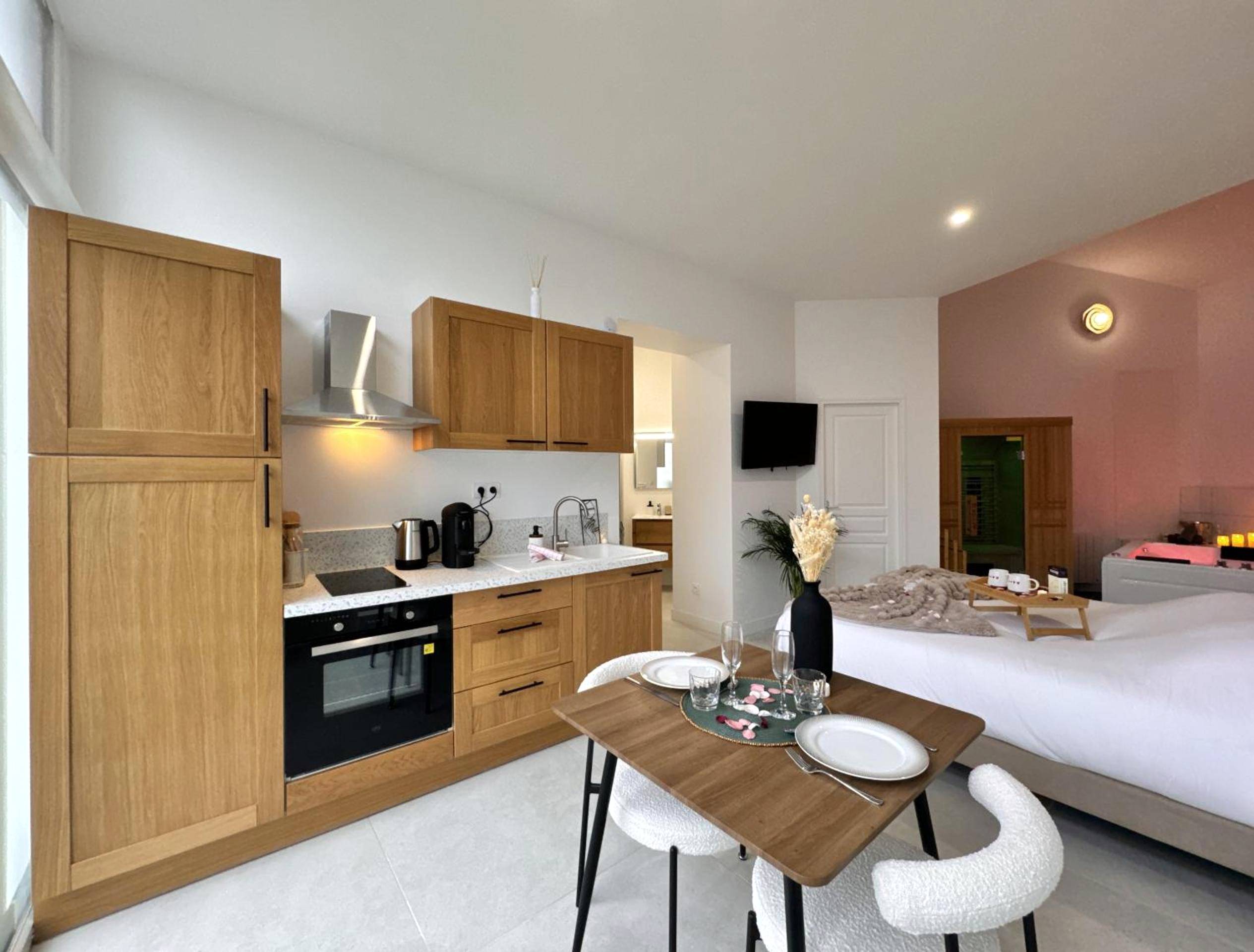Vue du logement - Mon spa privé - Balnéo & Sauna - Le Mans insolite