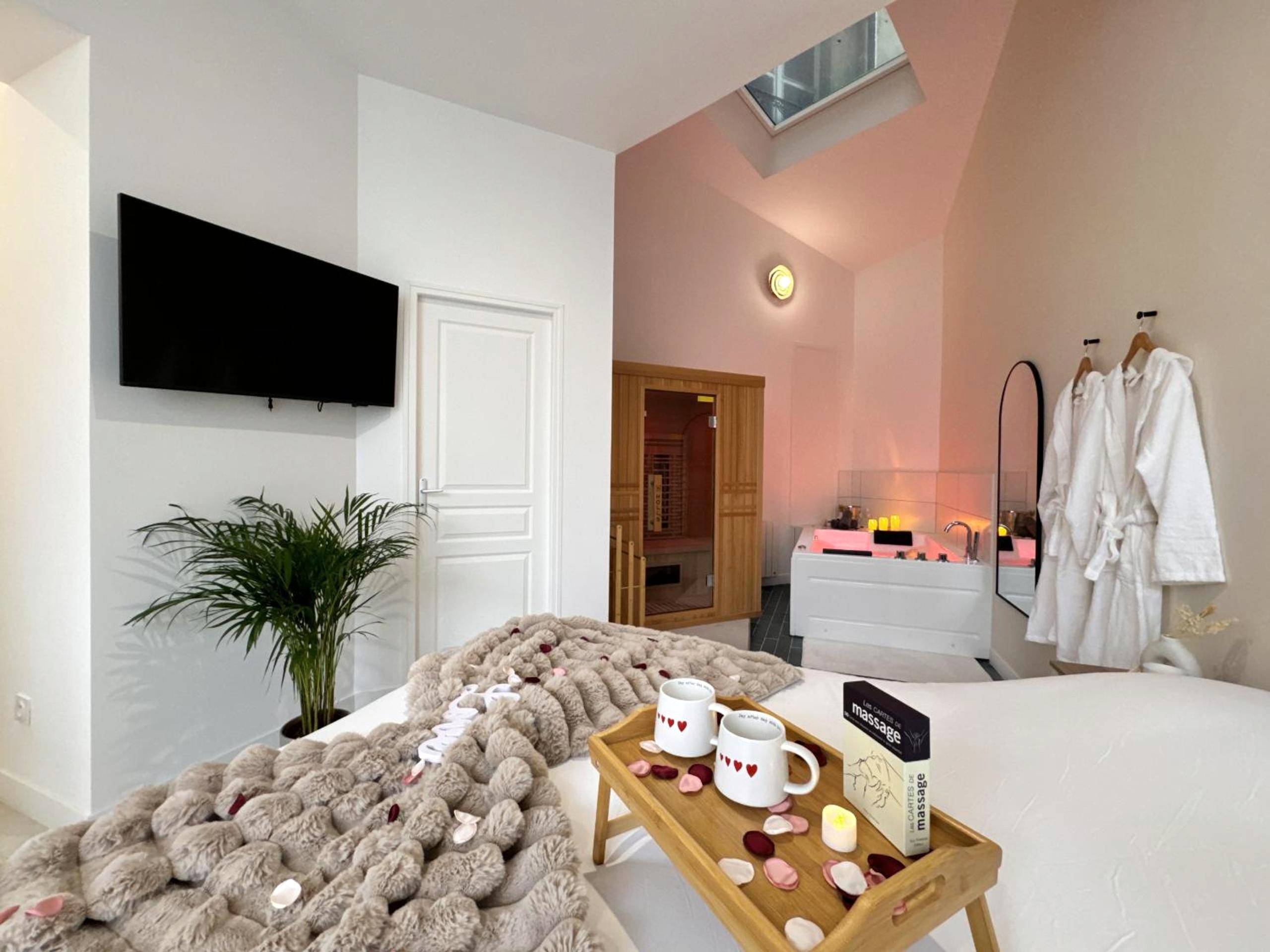 Vue du logement - Mon spa privé - Balnéo & Sauna - Le Mans insolite