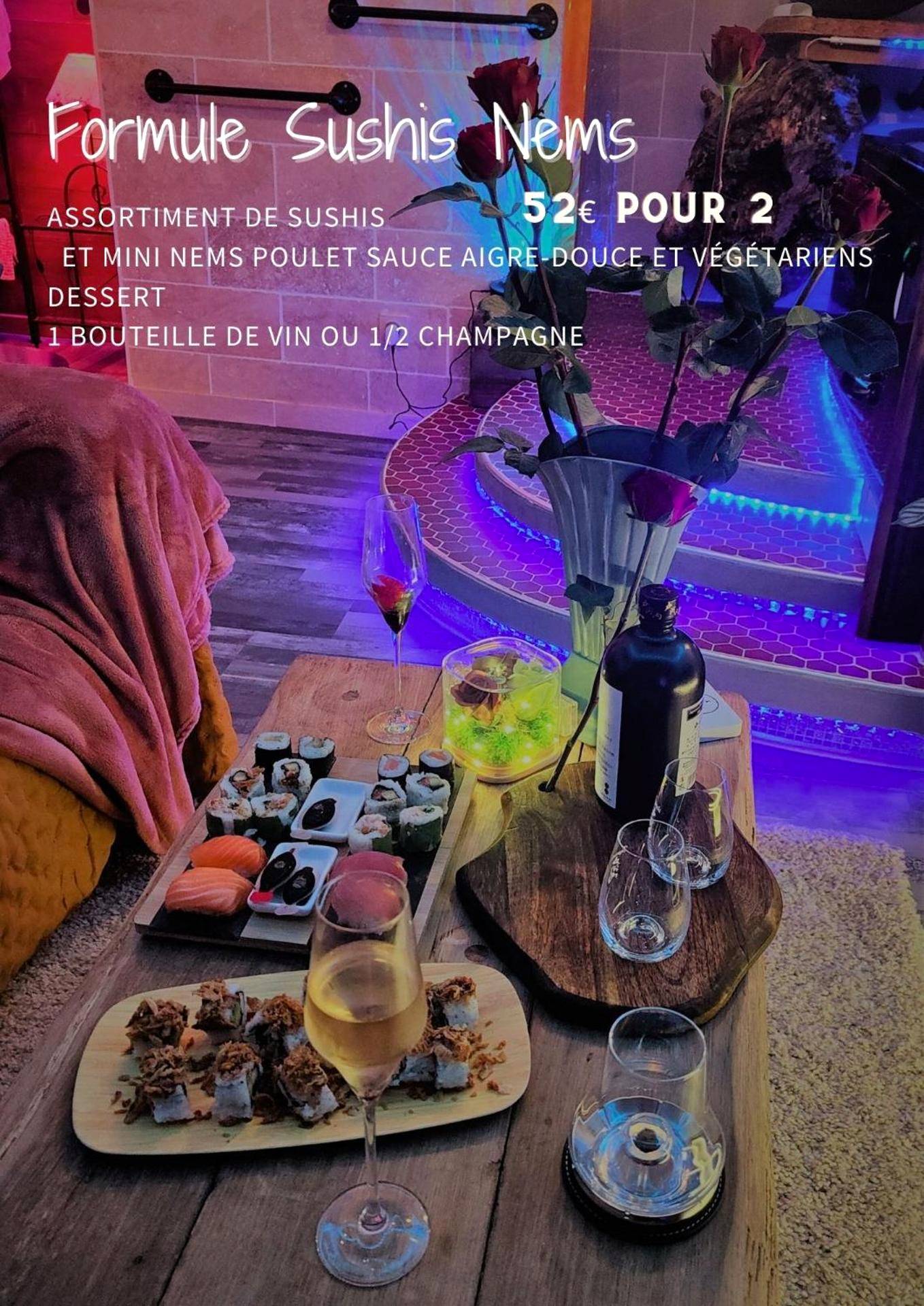 Photo du logement - Le Néflier Dijon - appart balnéo - SPA romantique pour 2 - Villé