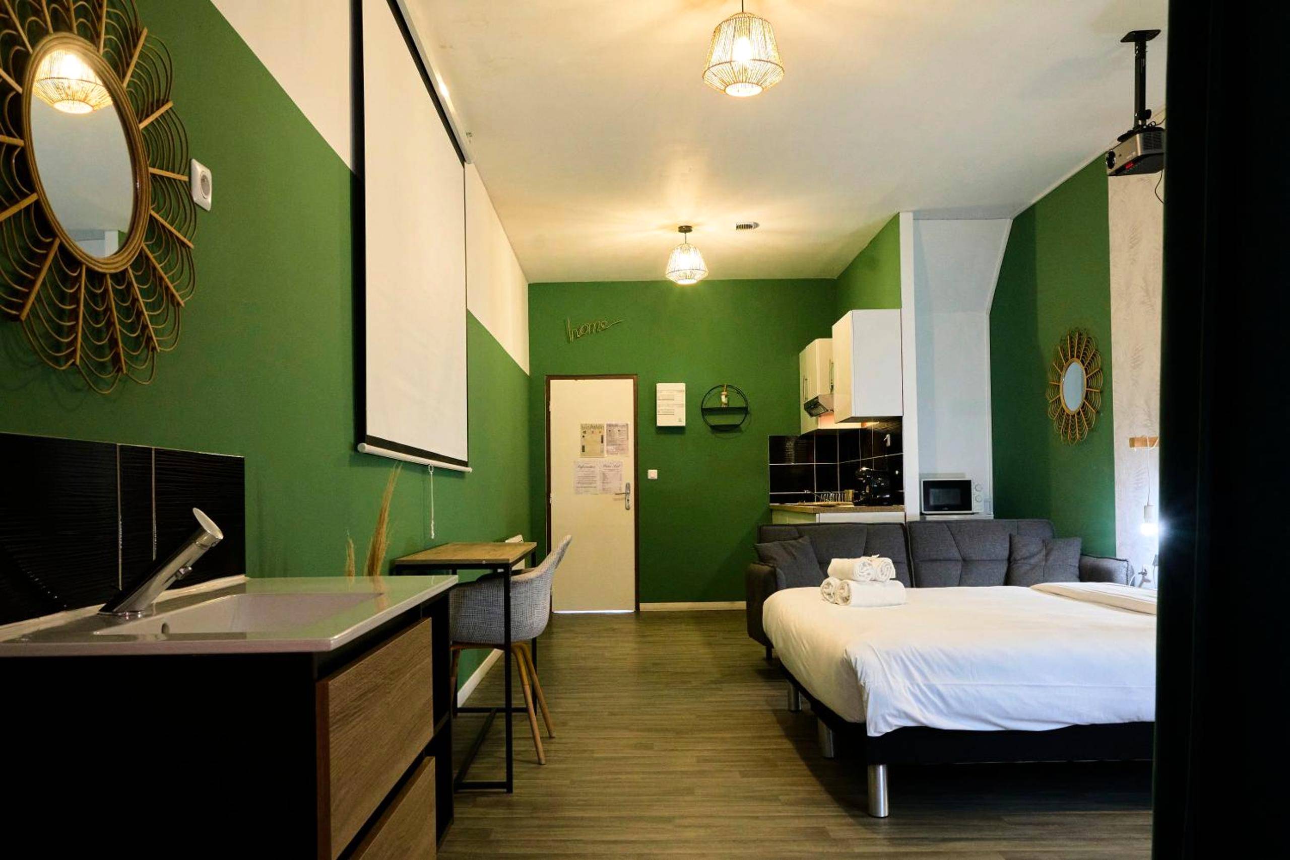 Vue du logement - NG Prestige - Lille I Roubaix Centre - 121 - Balnéo - Kitchenette - Terrasse