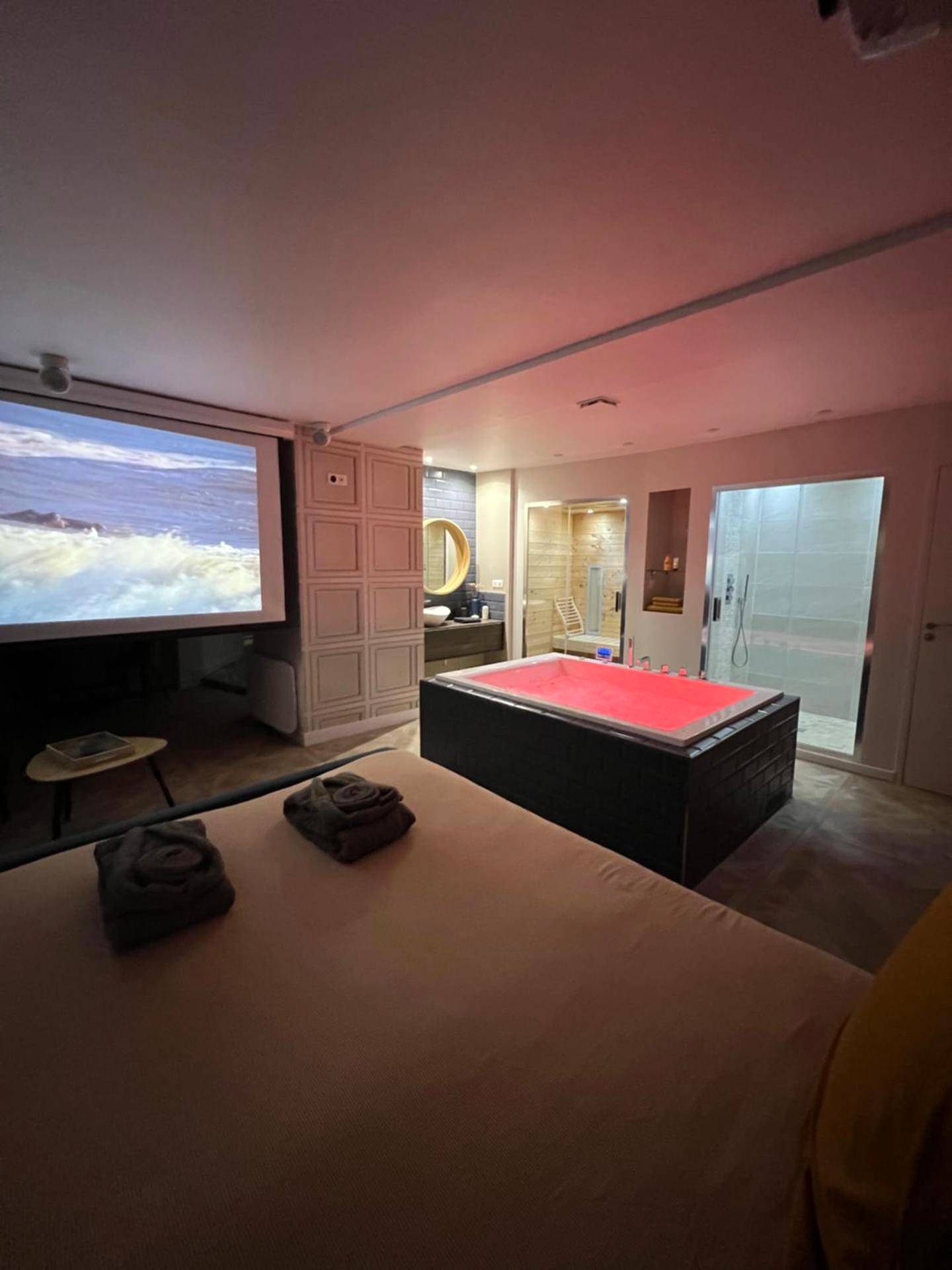 Photo du logement - Appartement avec Jacuzzi Sauna & Home Cinéma - Nid d'Angers